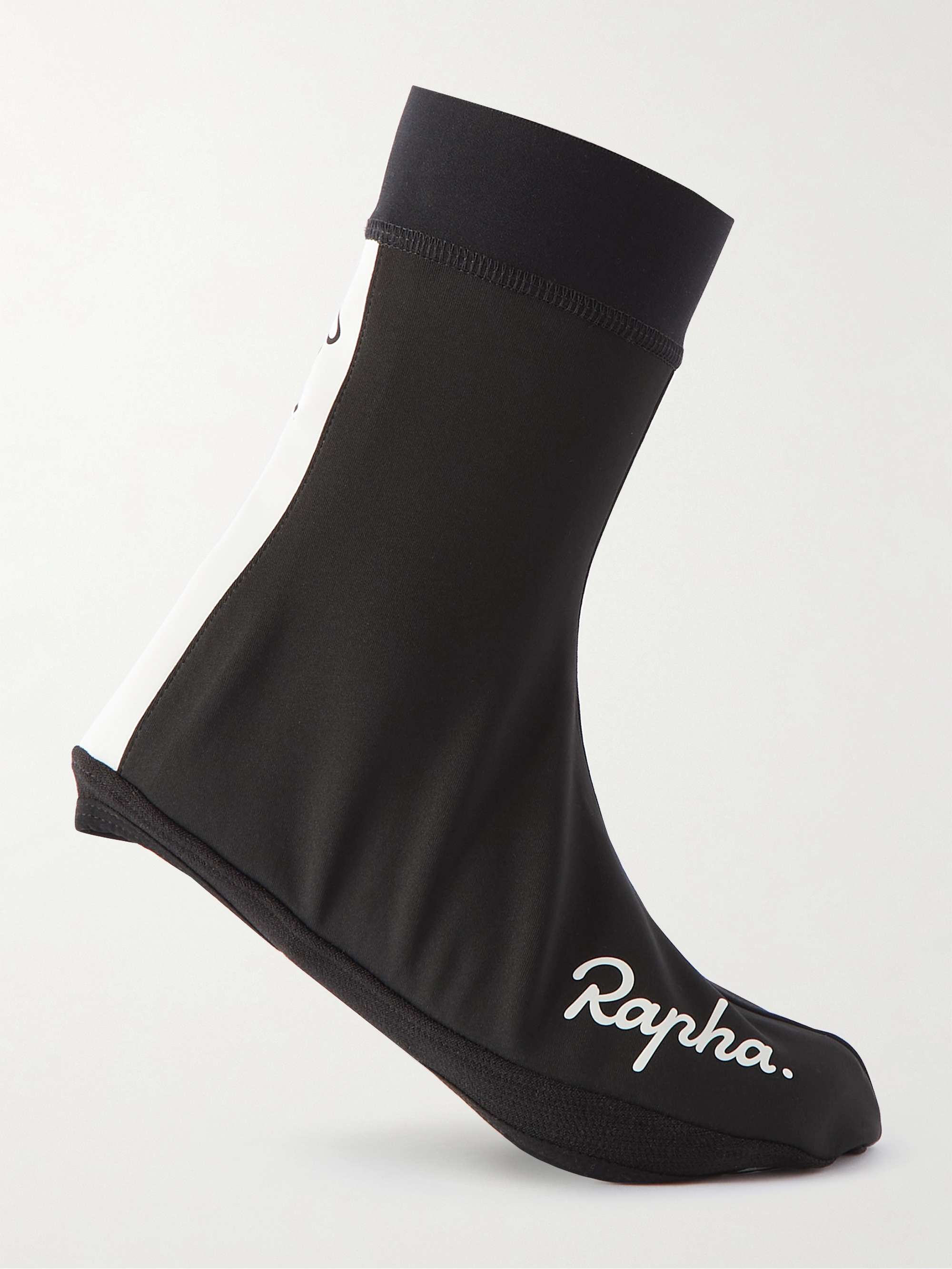 RAPHA Logo-Print Rubber-Trimmed Stretch-Jersey Overshoes