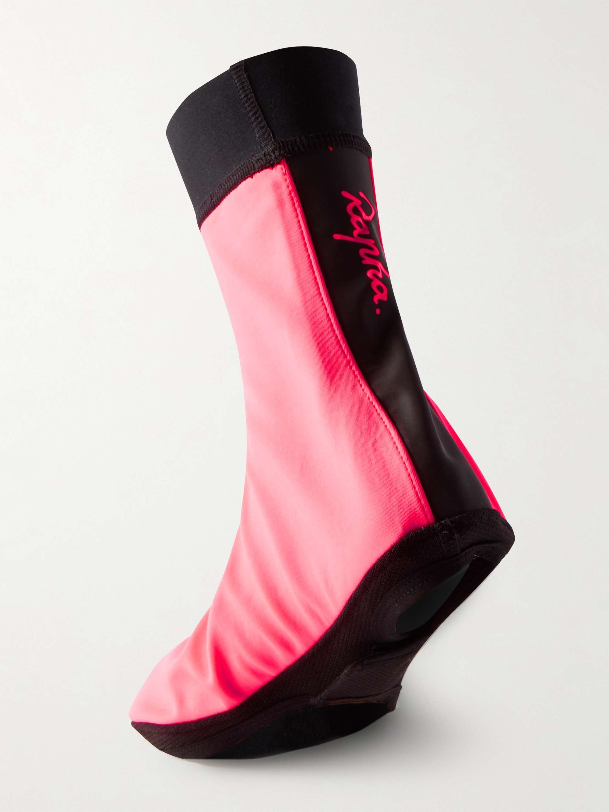 RAPHA Logo-Print Coated Stretch-Jersey Cycling Overshoes