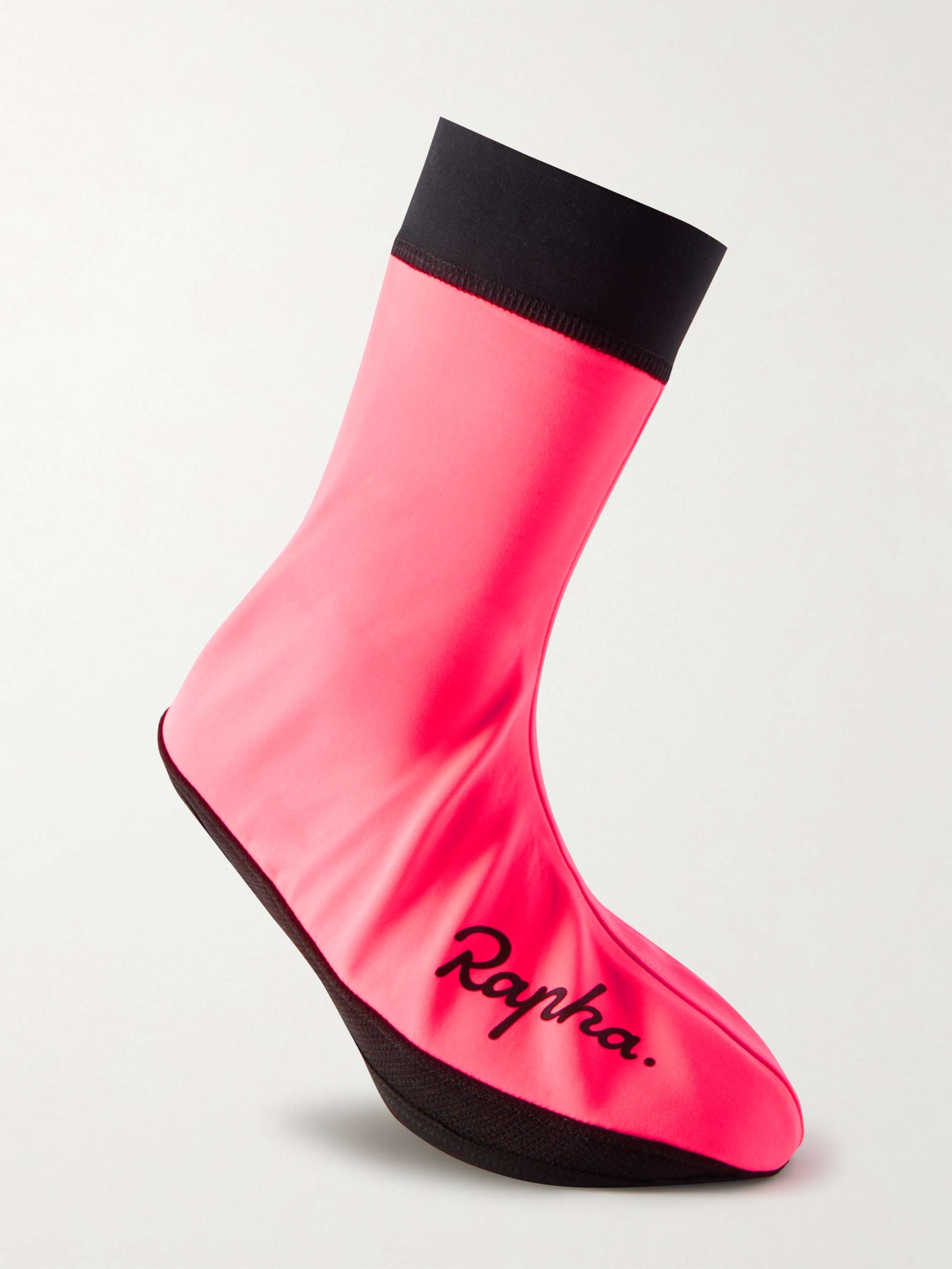 RAPHA Logo-Print Coated Stretch-Jersey Cycling Overshoes