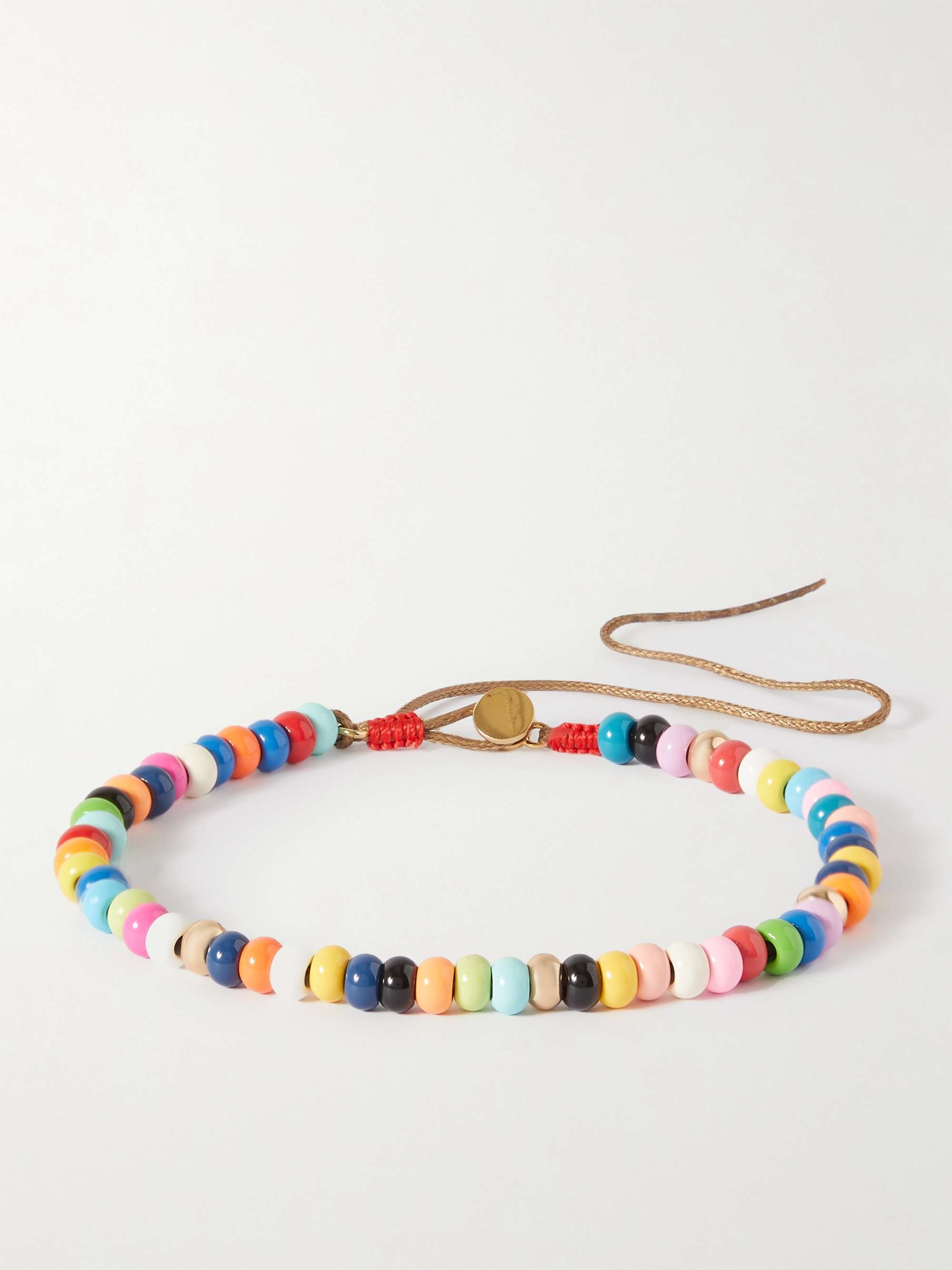록산느 애슐린 Roxanne Assoulin DIY Cord, Enamel and Gold-Tone Bracelet Kit,Multi