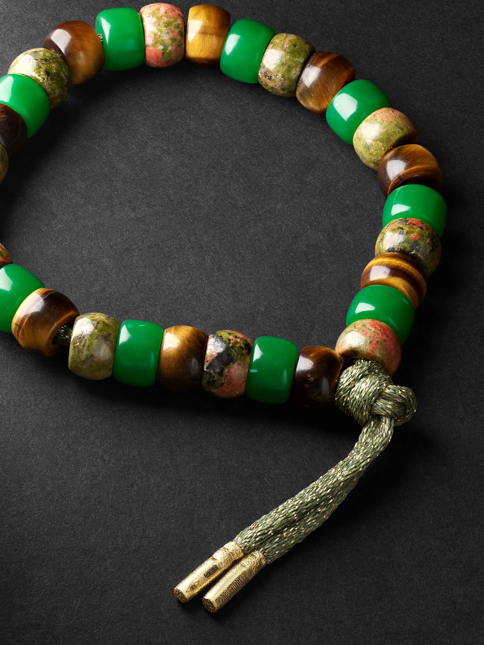 CAROLINA BUCCI Forte Beads Gold Multi-Stone Bracelet