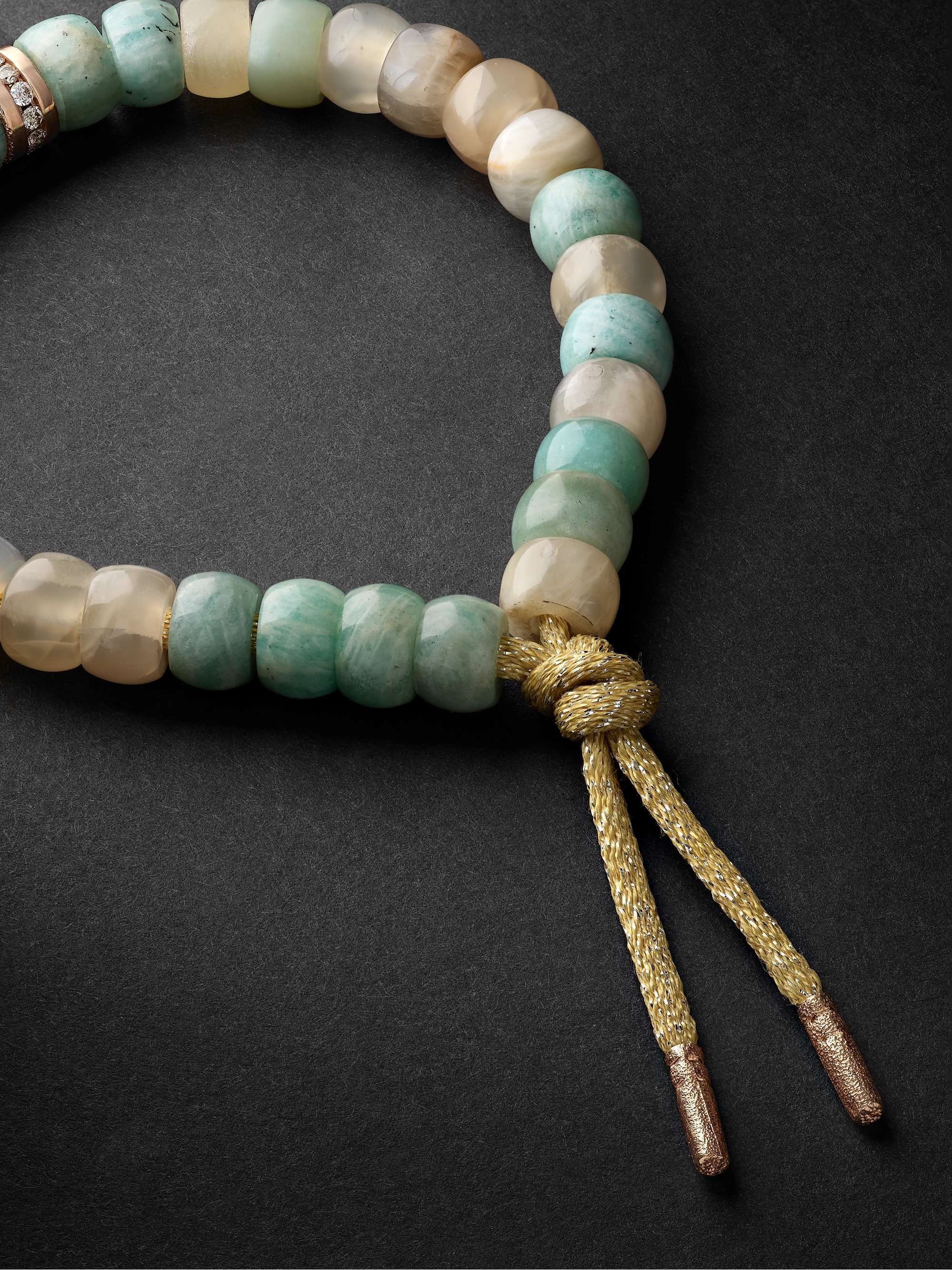 CAROLINA BUCCI Forte Beads Pink Gold Multi-Stone Bracelet