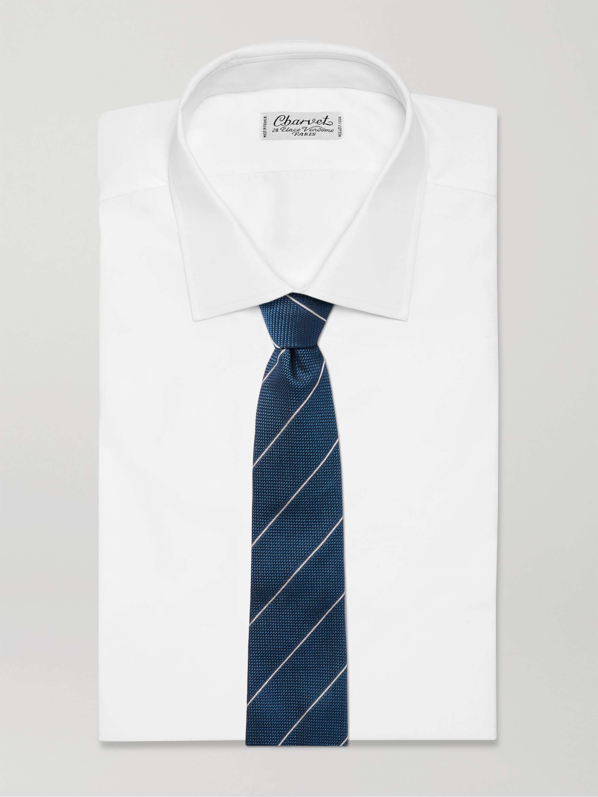 PAUL SMITH 8cm Striped Silk-Jacquard Tie