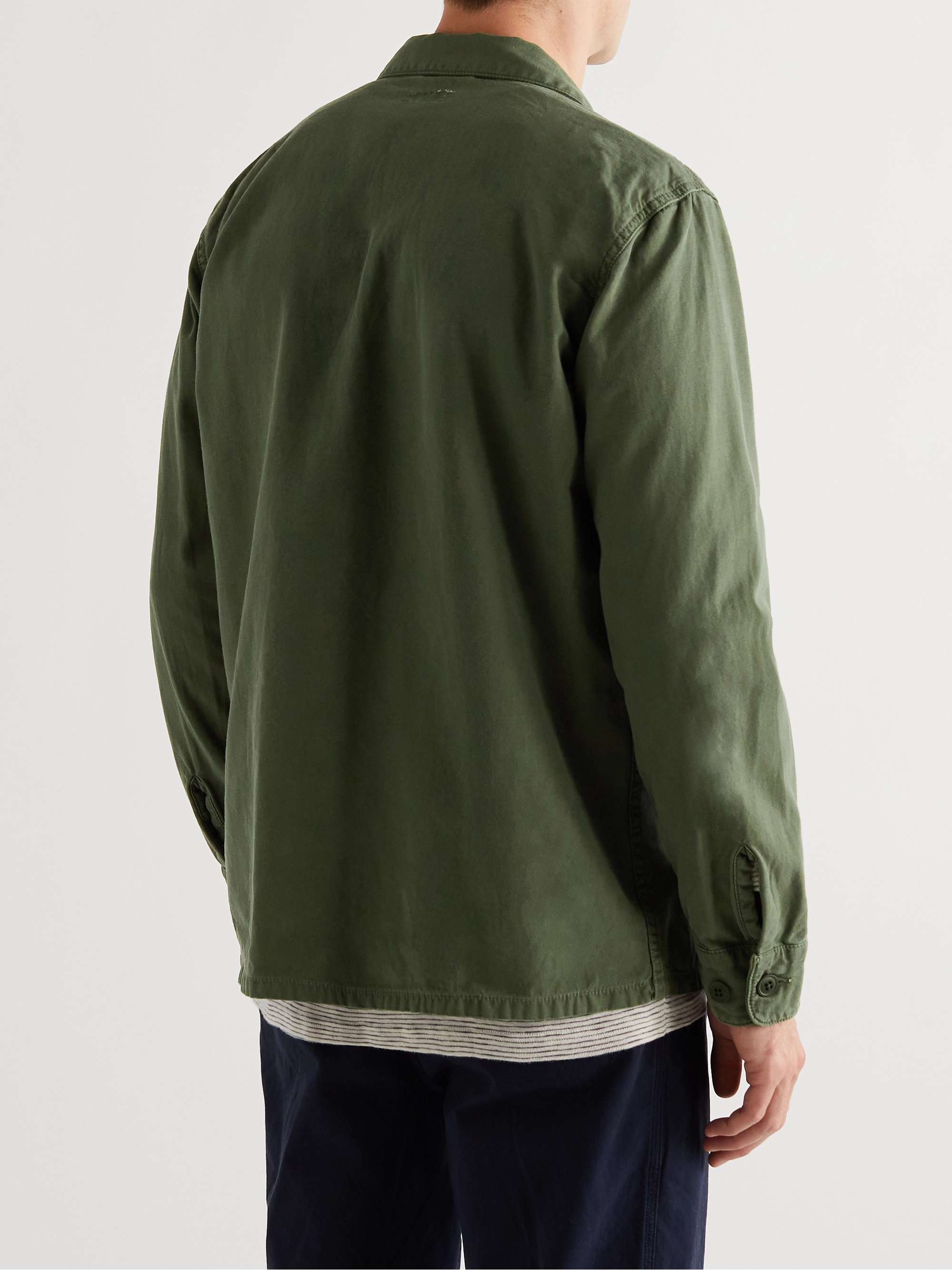 HARTFORD Jame Garment-Dyed Cotton-Poplin Field Jacket