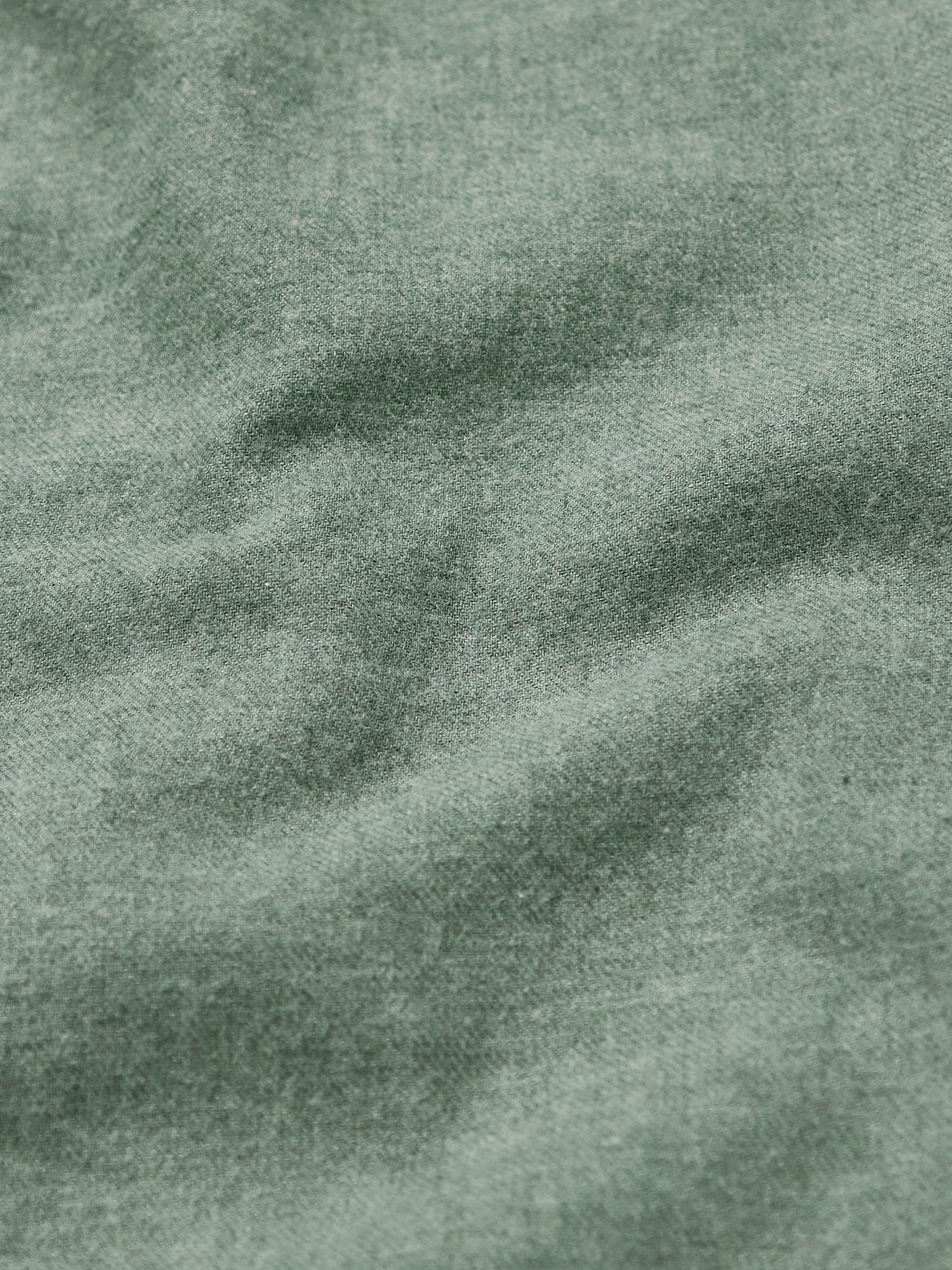 HARTFORD Paul Cutaway-Collar Cotton-Flannel Shirt