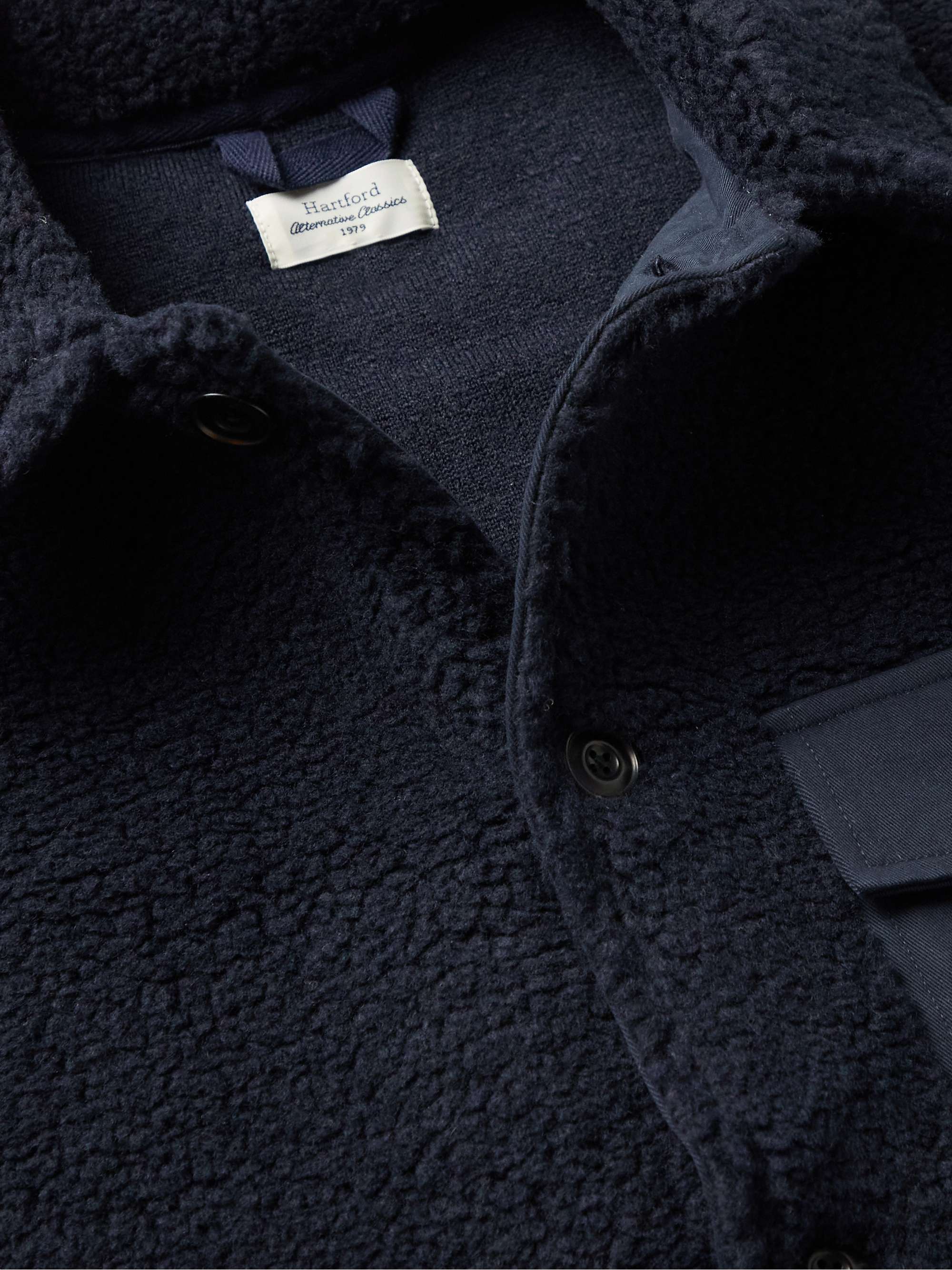 HARTFORD Fleece and Cotton-Twill Chore Jacket