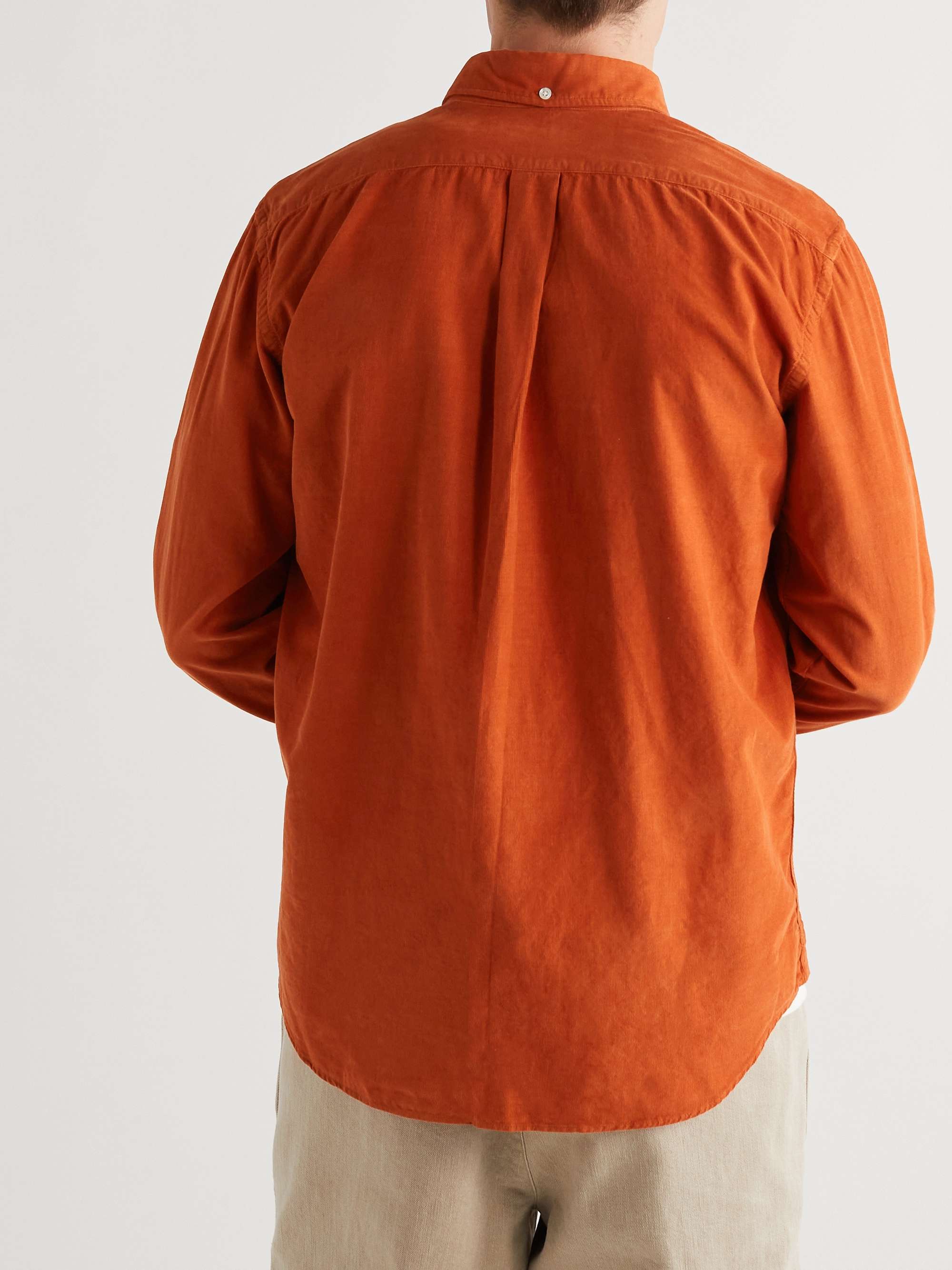 HARTFORD Pitt Button-Down Collar Cotton-Corduroy Shirt