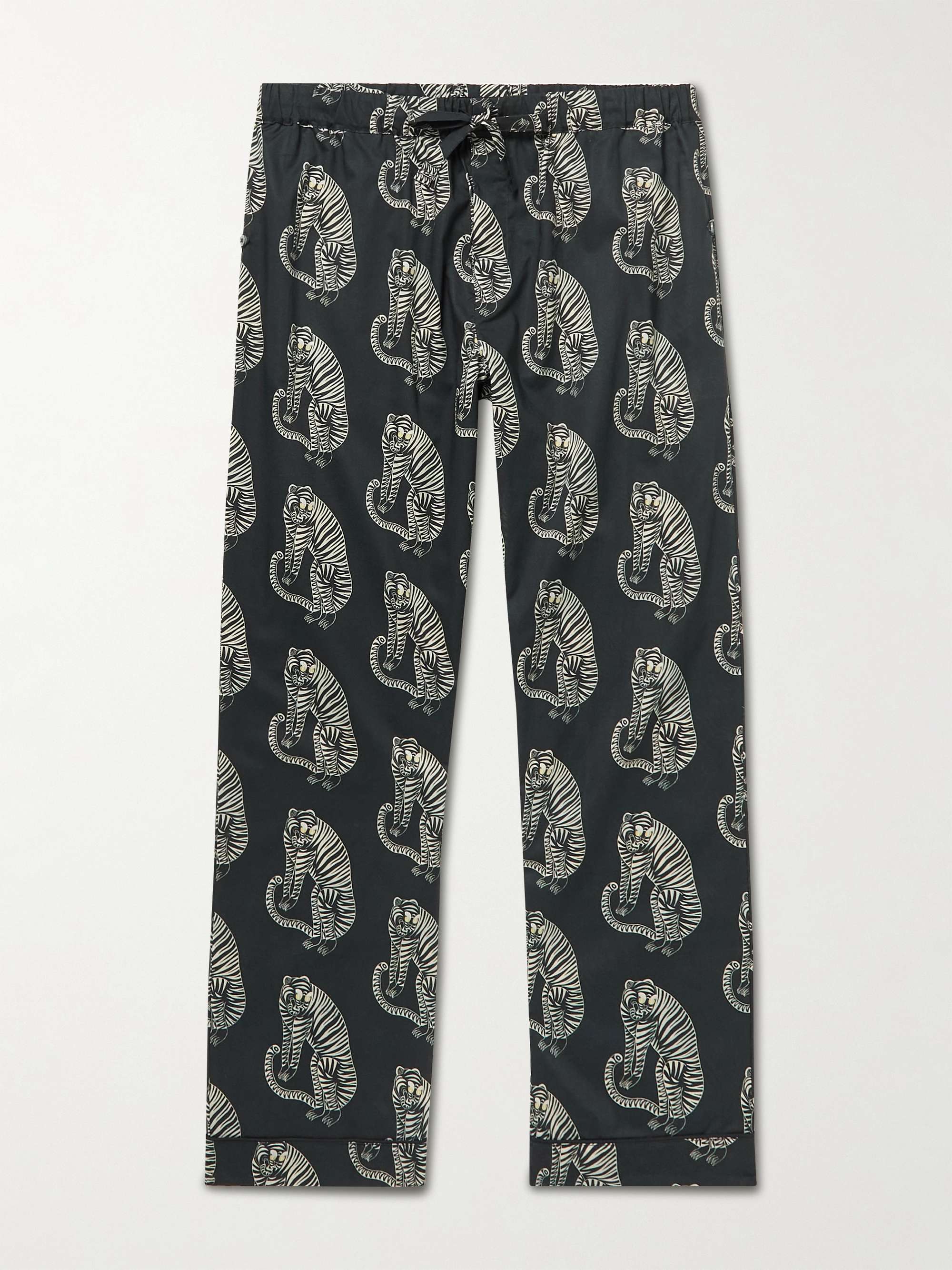 DESMOND & DEMPSEY Printed Cotton Pyjama Trousers