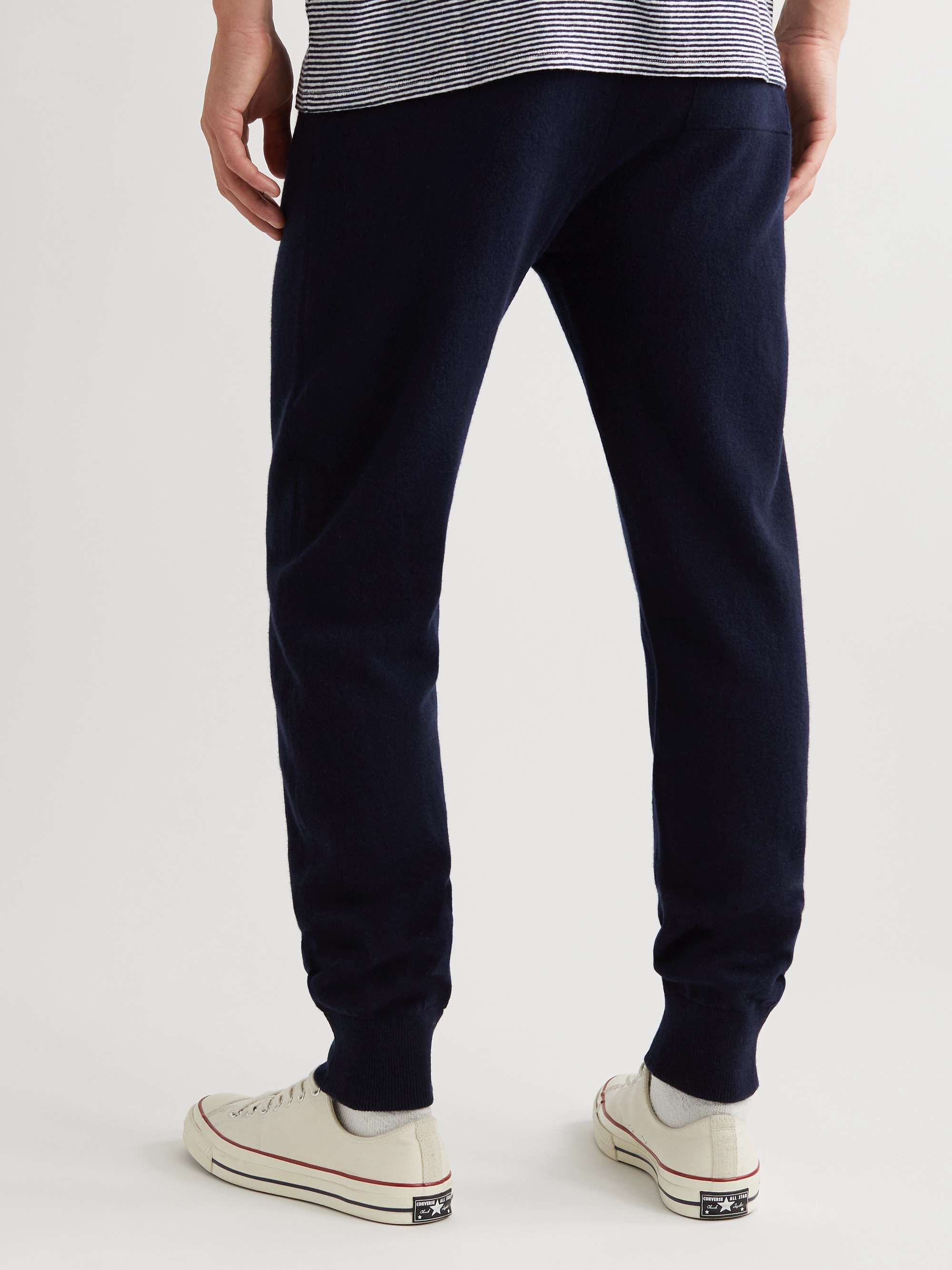 MR P. Tapered Pintucked Wool and Cashmere-Blend Sweatpants