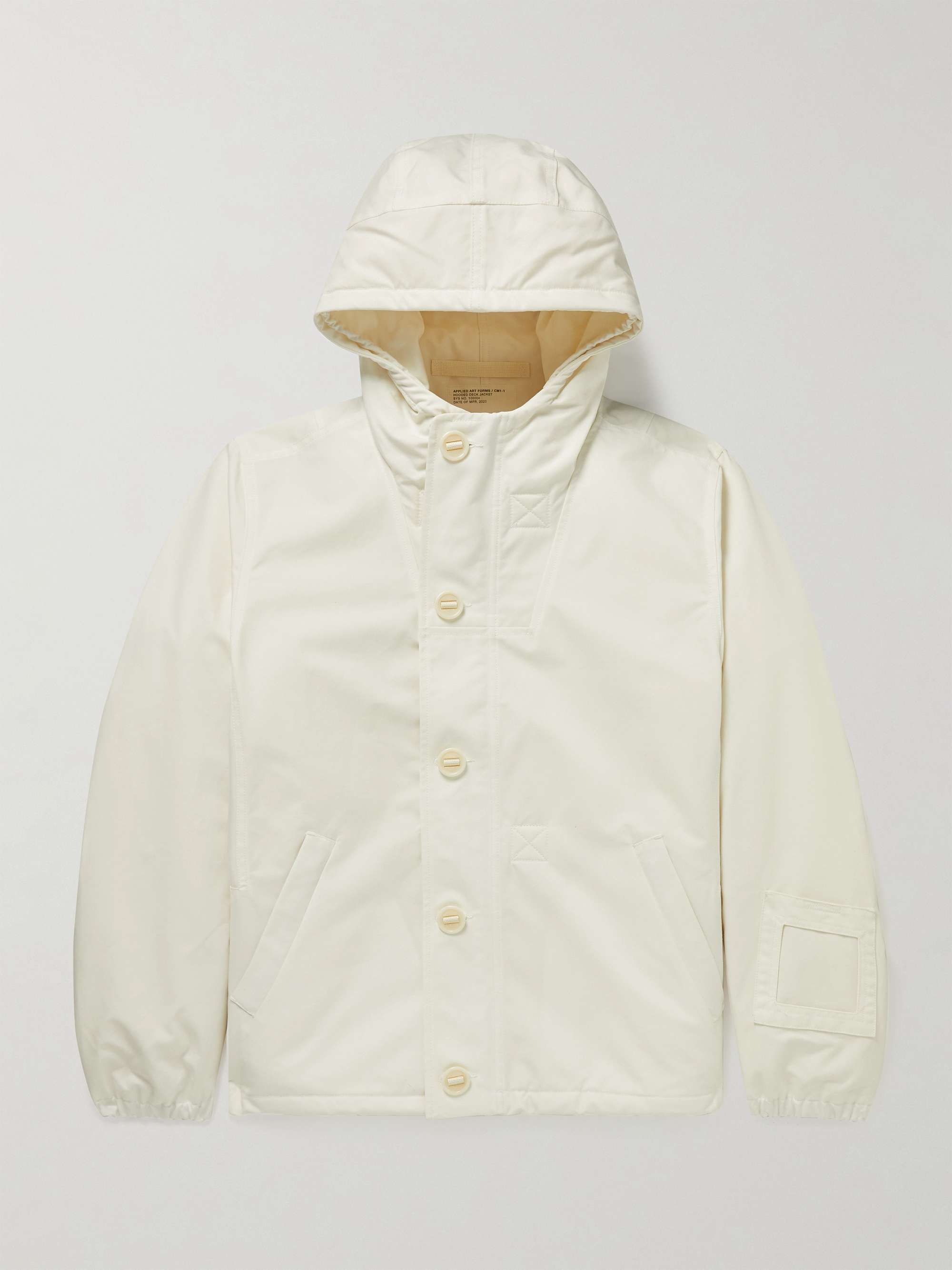 APPLIED ART FORMS CM1-1 Padded Cotton-Ventile Hooded Jacket
