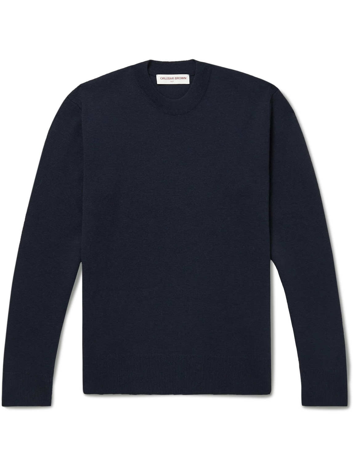 Orlebar Brown Lucian Merino Wool Sweater In Blue