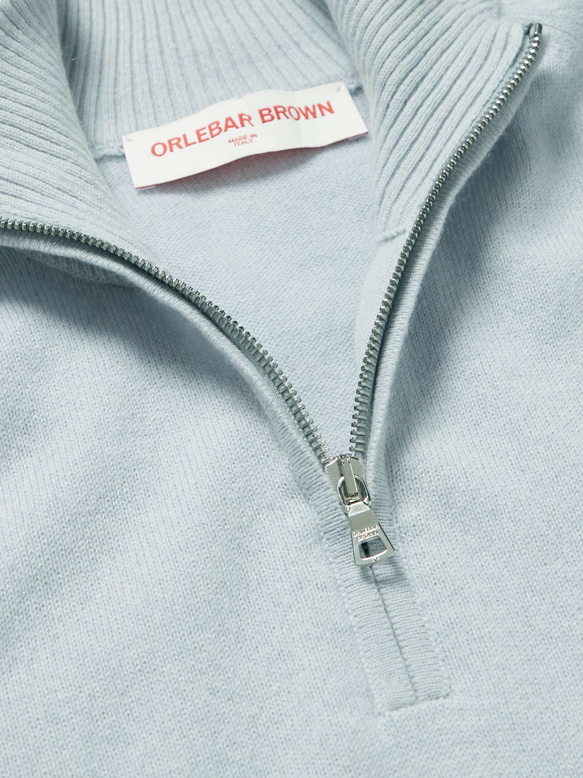 ORLEBAR BROWN Lennard Cashmere Half-Zip Sweater