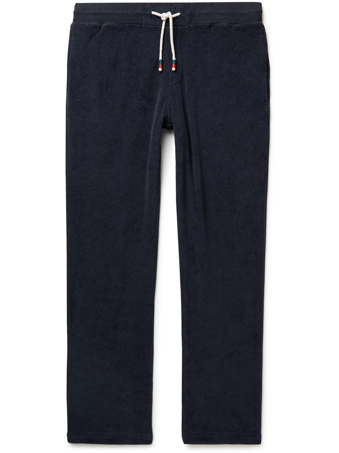 Orlebar Brown Quentin Brushed Cotton-terry Sweatpants In Blue