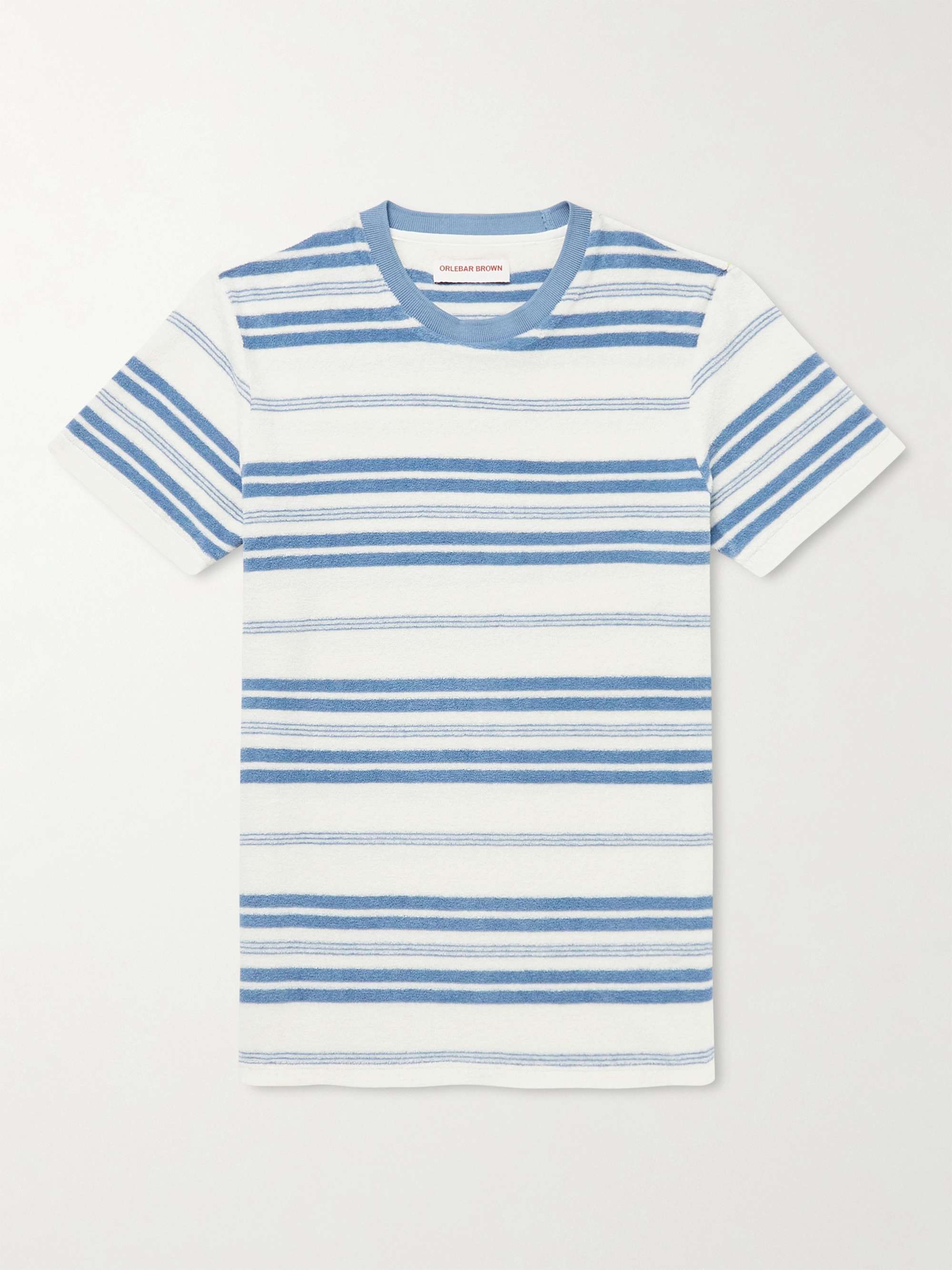 ORLEBAR BROWN Sammy Striped Cotton-Terry T-Shirt