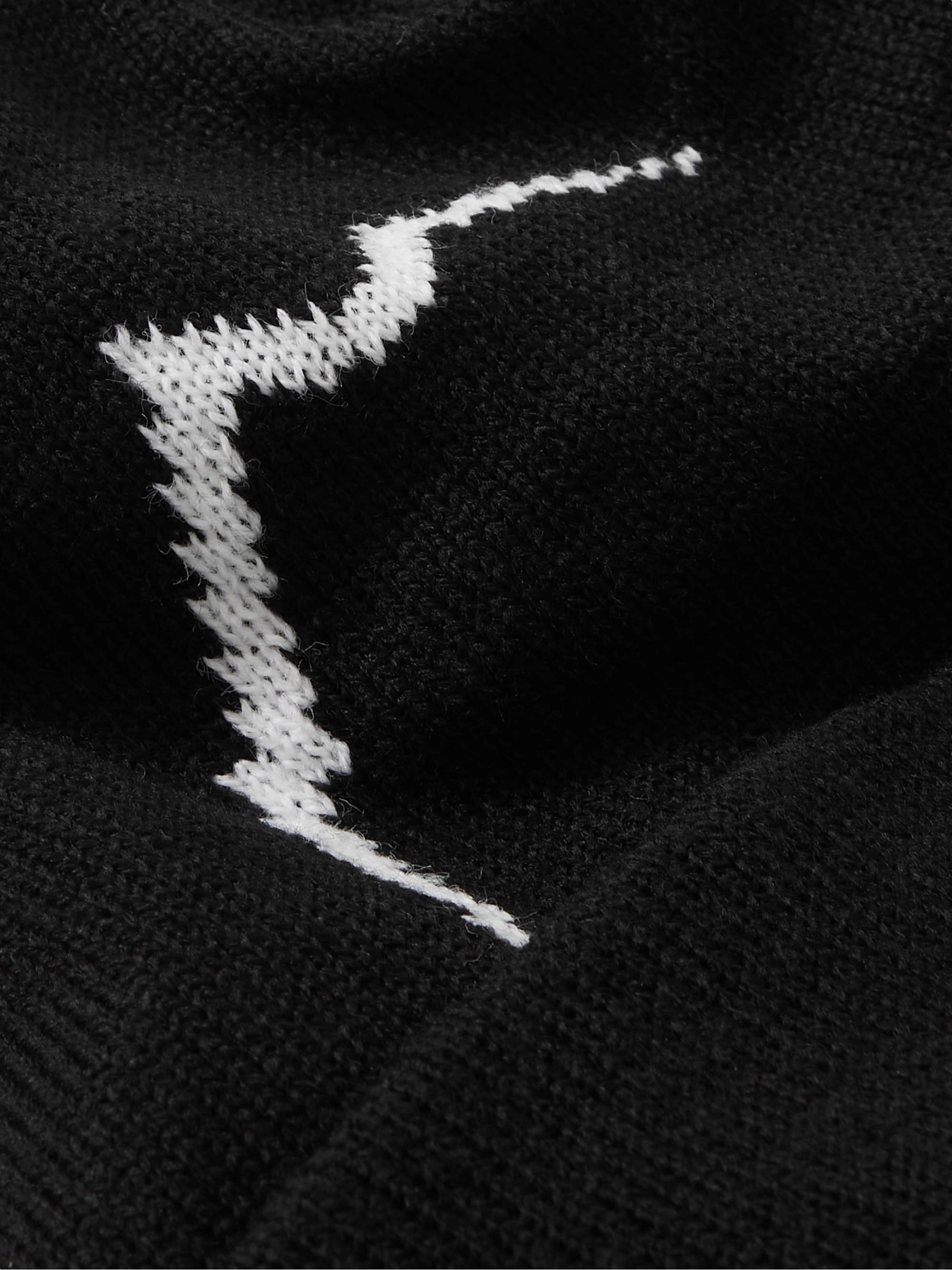 CAYL Logo-Intarsia Knitted Beanie