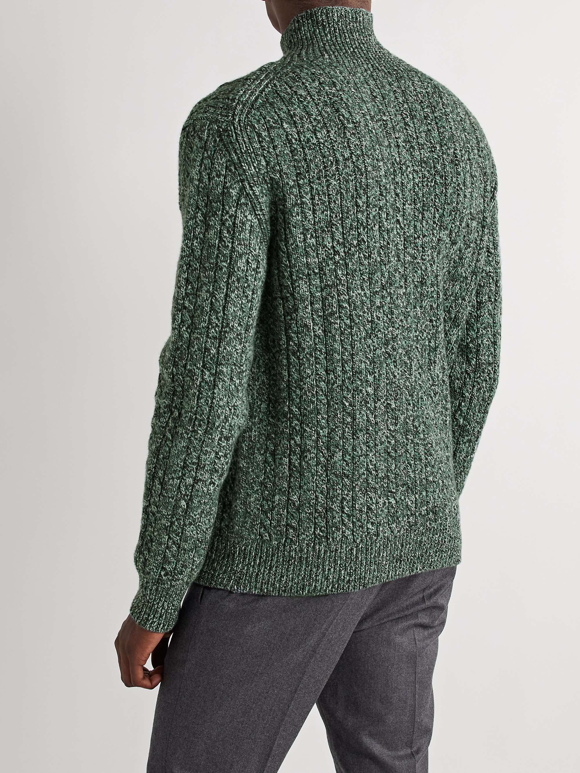 PAUL SMITH Cable-Knit Wool Rollneck Sweater