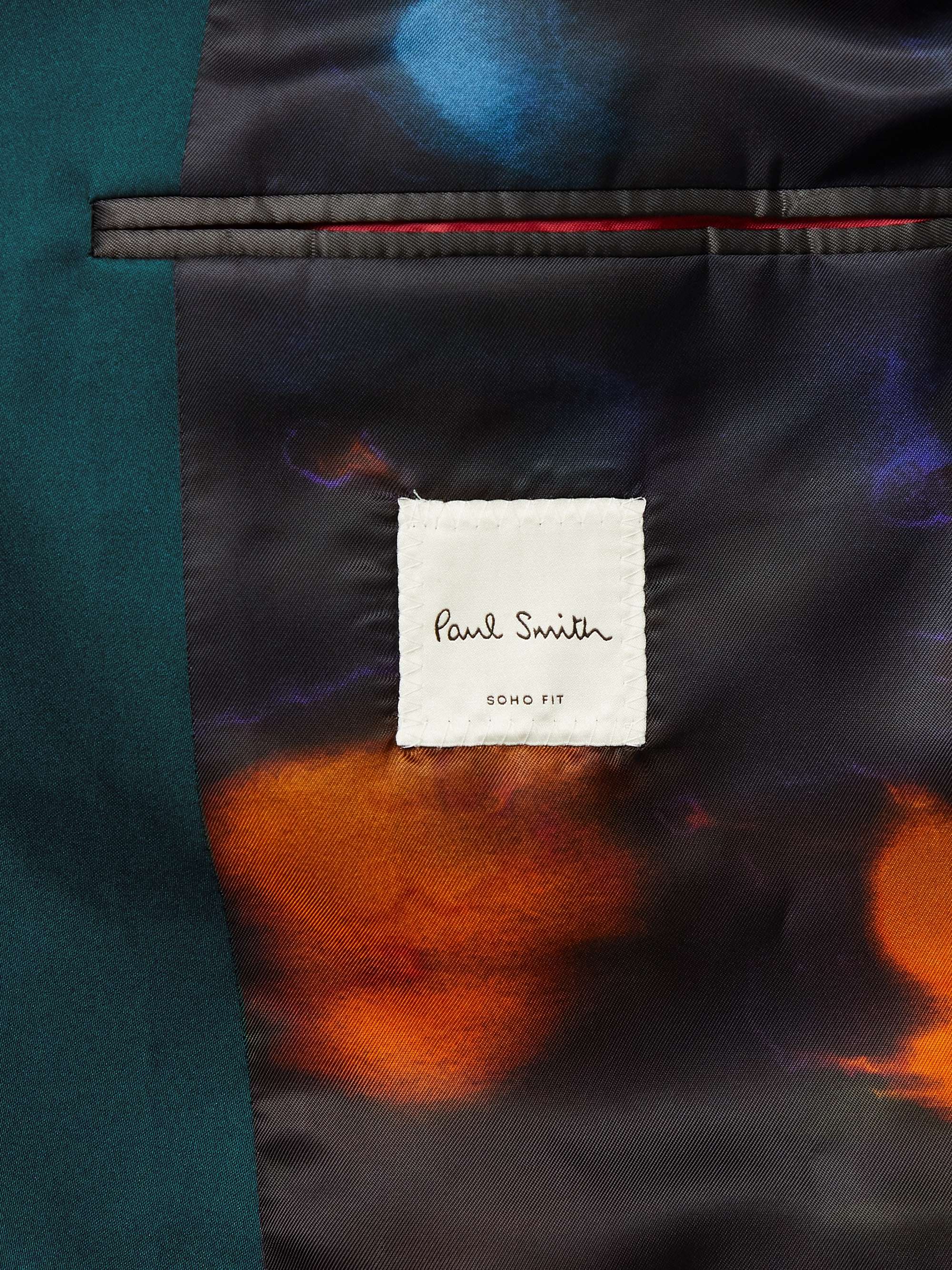 PAUL SMITH Slim-Fit Satin-Trimmed Cotton-Velvet Tuxedo Jacket