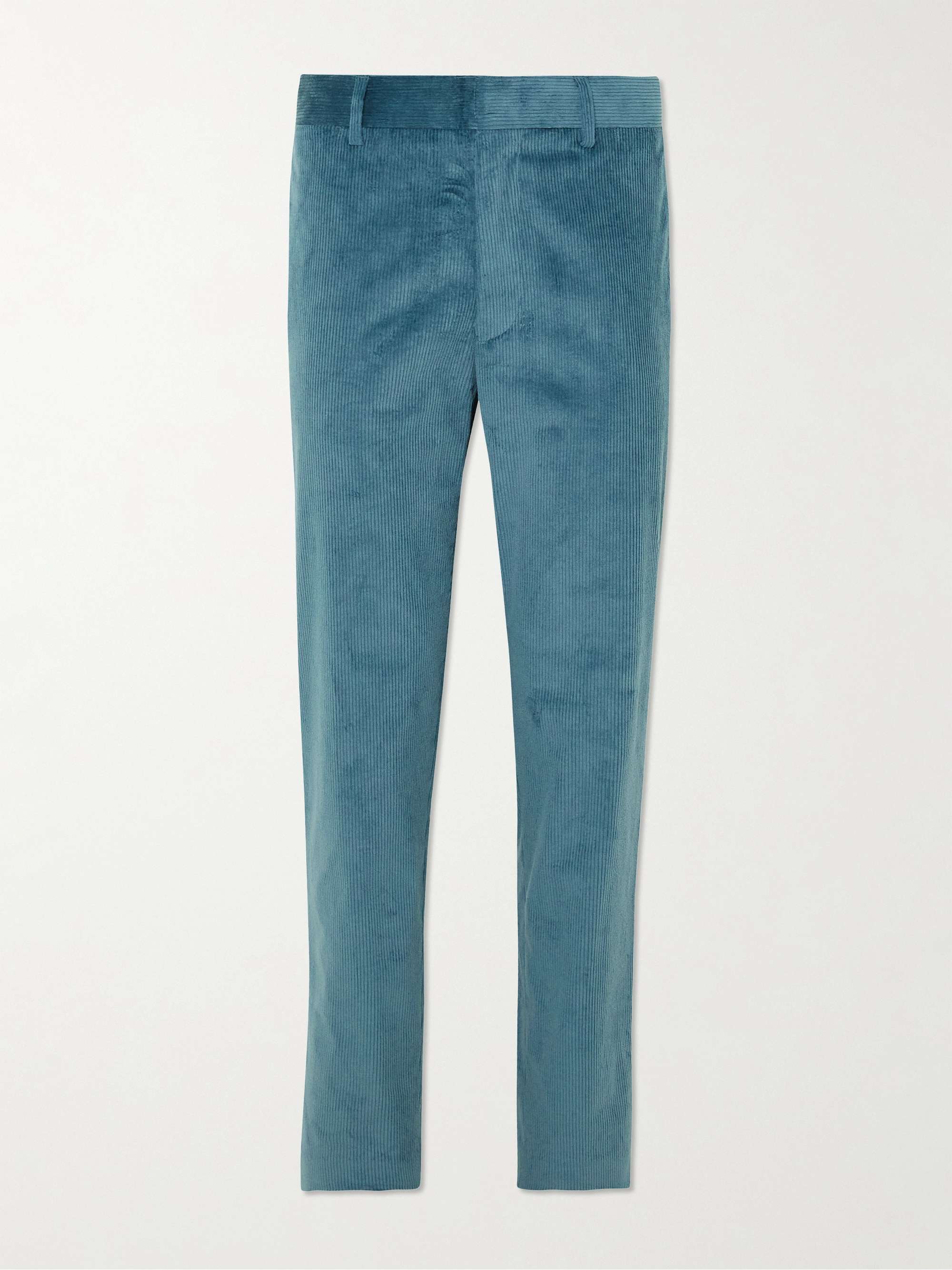 PAUL SMITH Straight-Leg Cotton-Blend Corduroy Suit Trousers