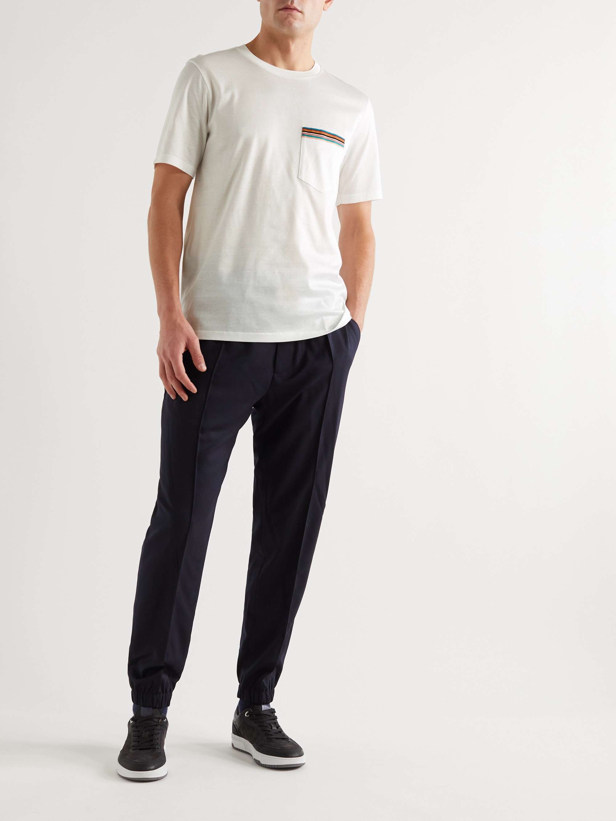 PAUL SMITH Striped Cotton-Jersey T-Shirt