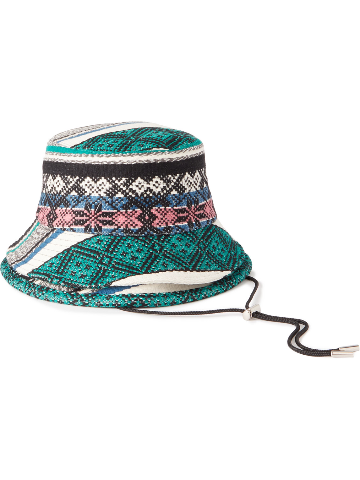 Cotton-Jacquard Bucket Hat