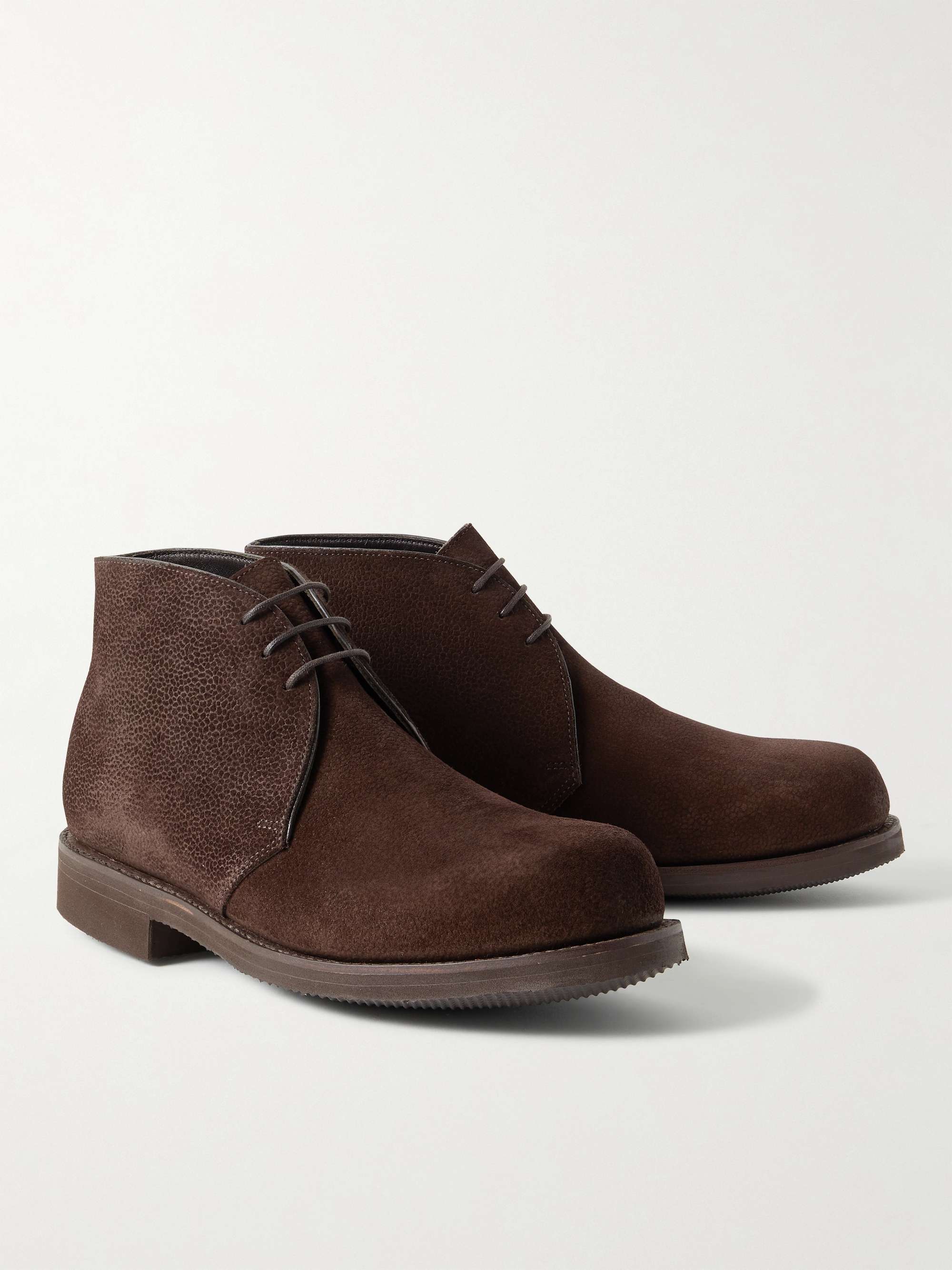 GEORGE CLEVERLEY Jacob Full-Grain Suede Chukka Boots