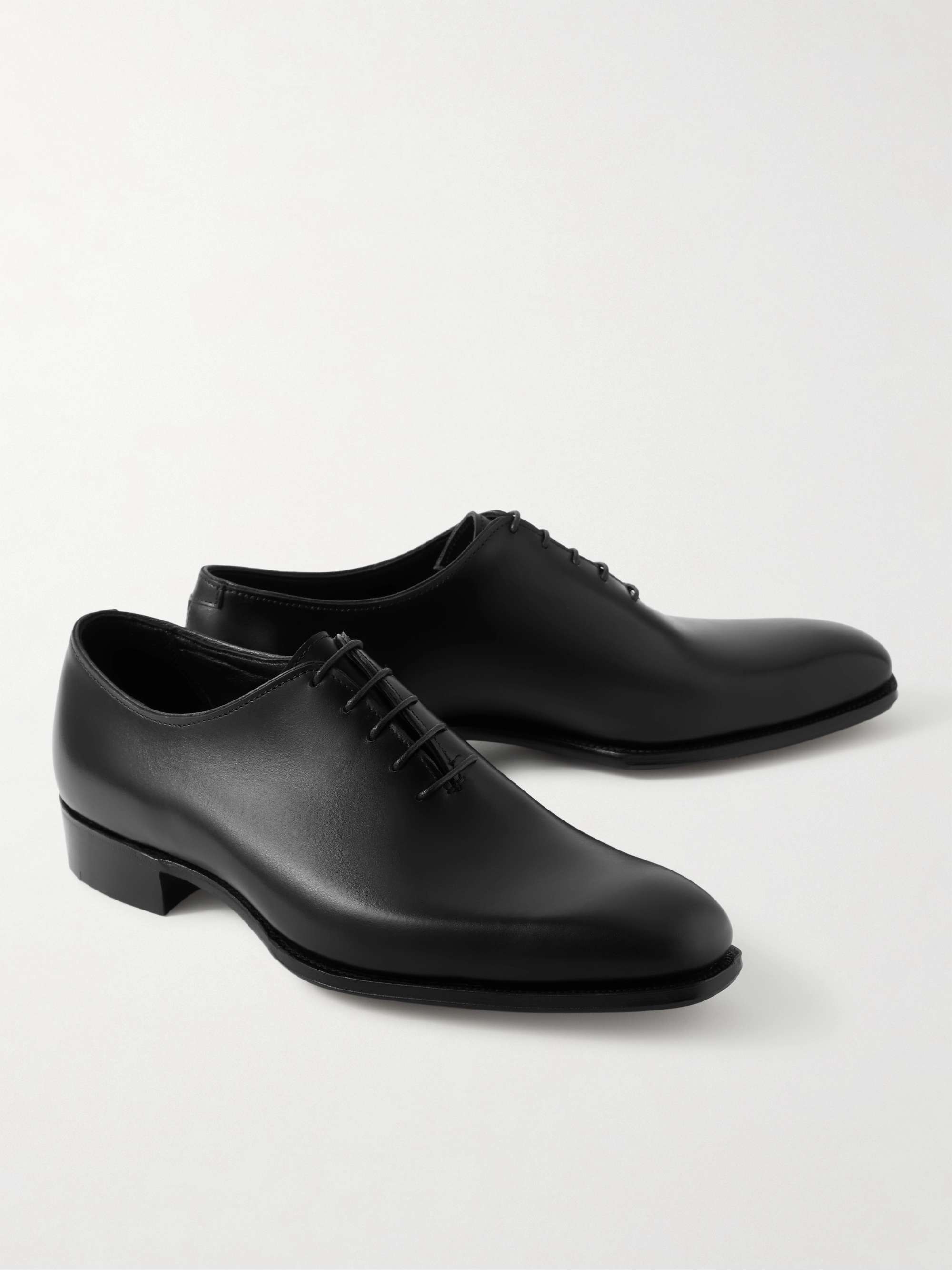 GEORGE CLEVERLEY Merlin Whole-Cut Leather Oxford Shoes