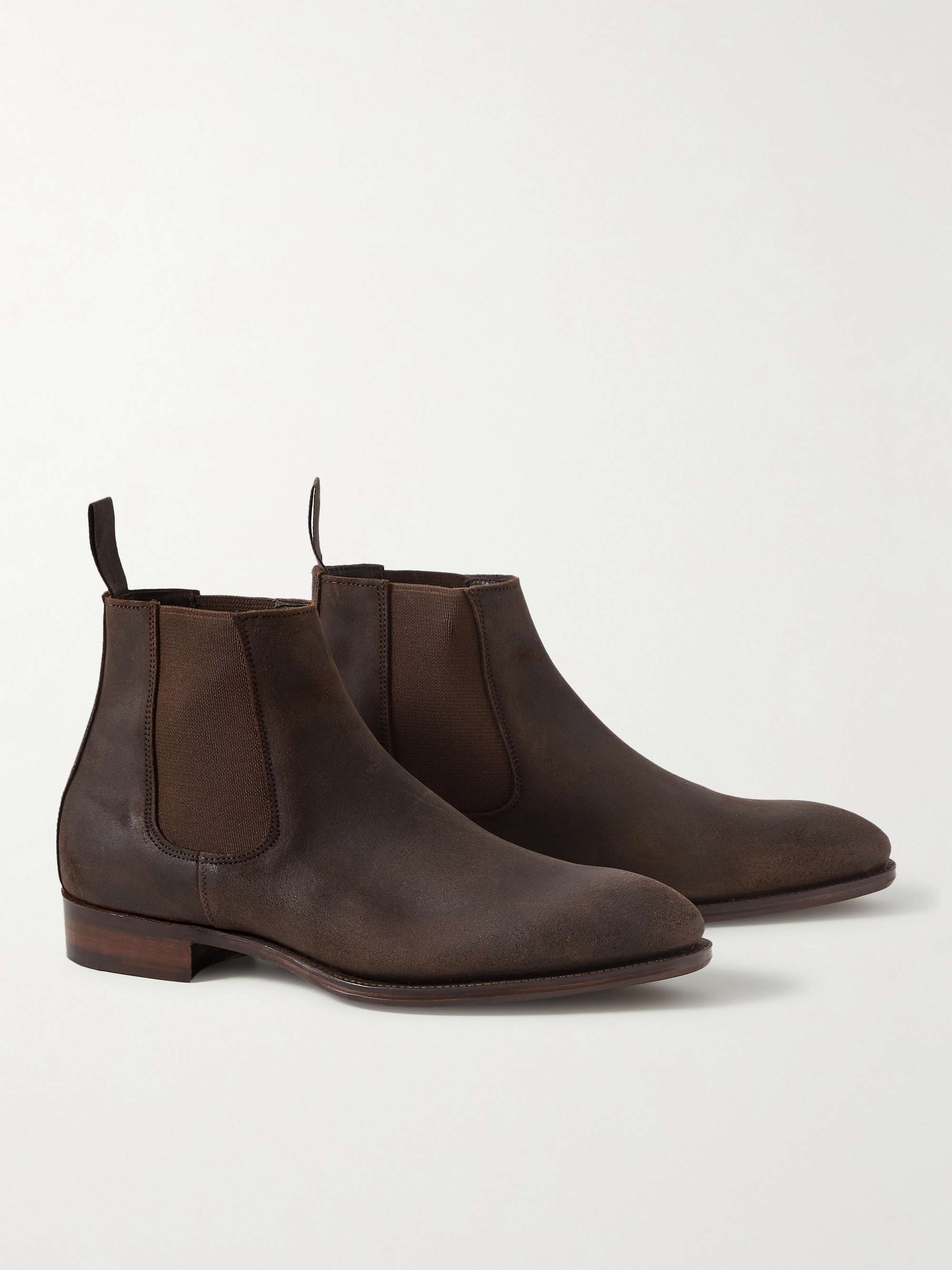 GEORGE CLEVERLEY Jason Roughout Suede Chelsea Boots