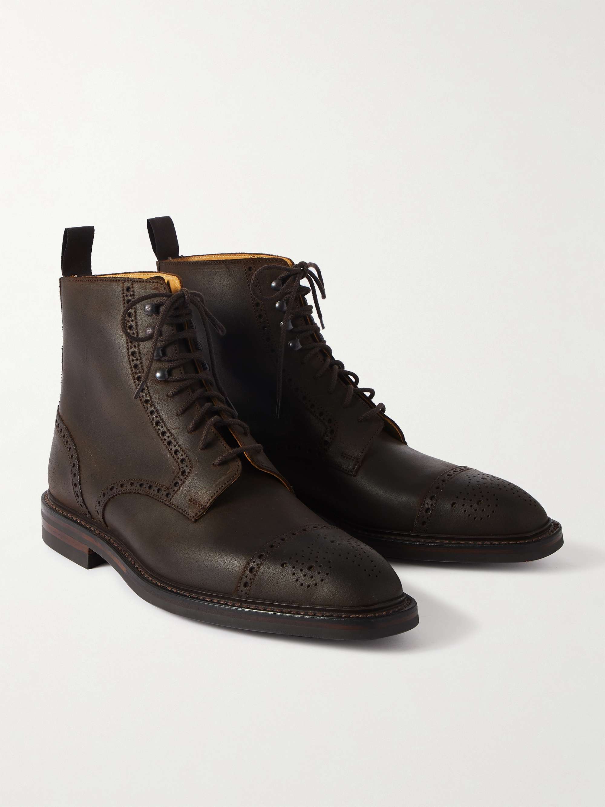 GEORGE CLEVERLEY Toby Suede Brogue Boots