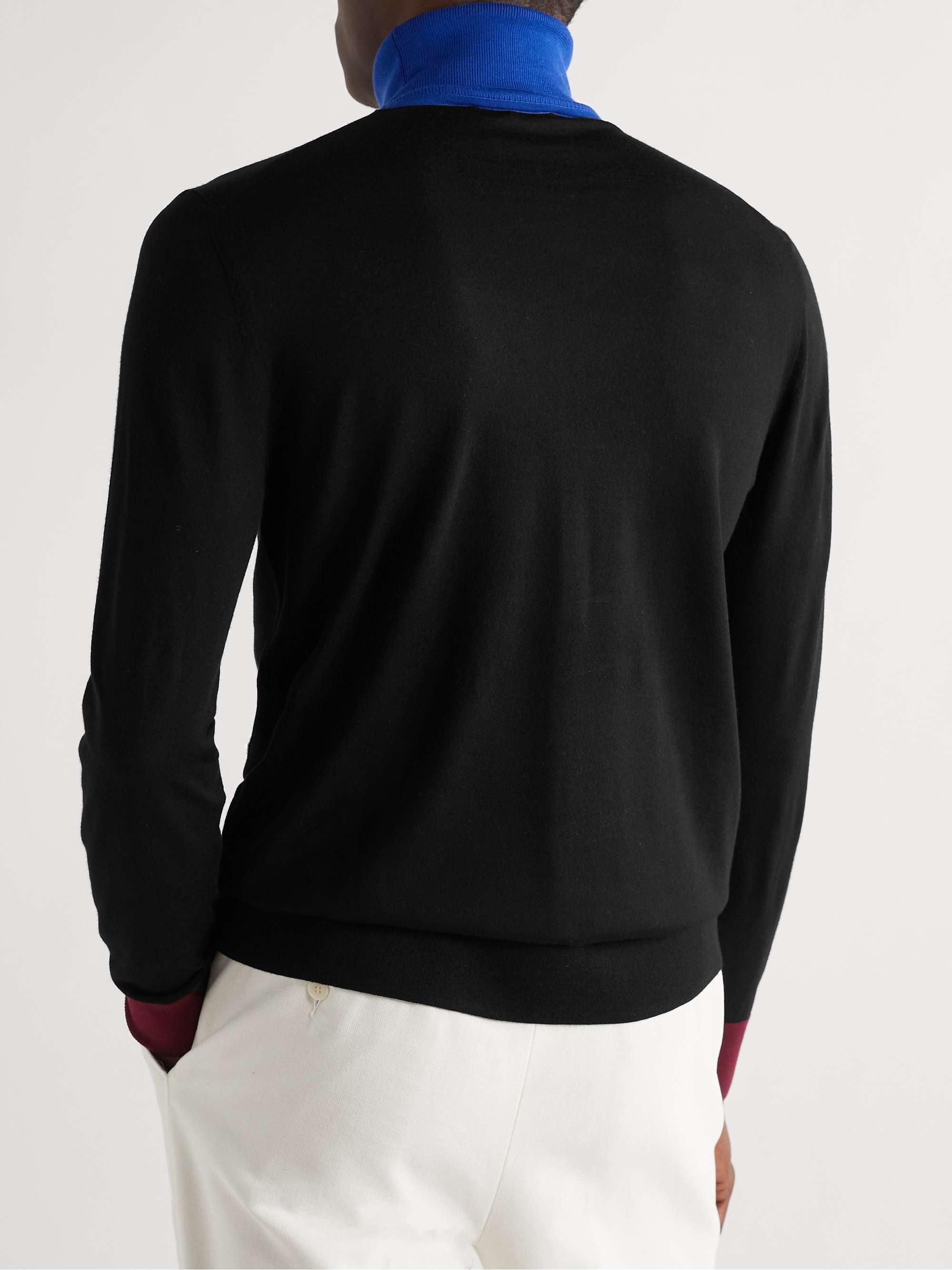 GABRIELA HEARST Jermaine Colour-Block Virgin Wool Rollneck Sweater