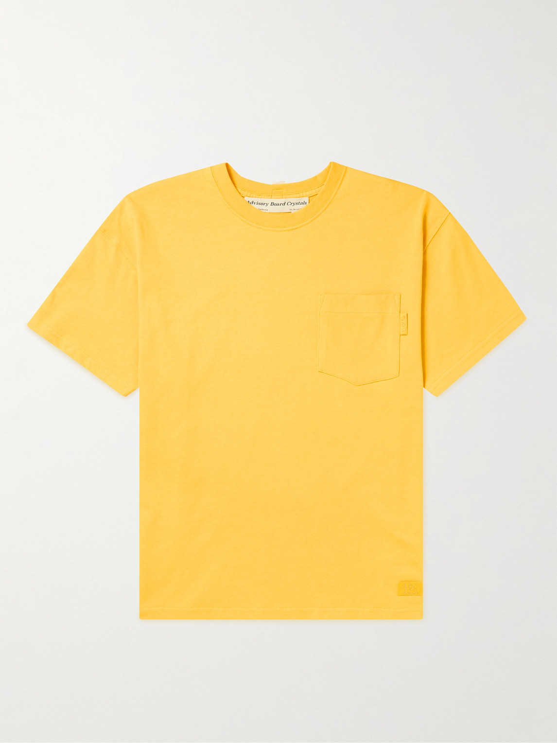Abc. 123. Logo-appliquéd Cotton-jersey T-shirt In Yellow
