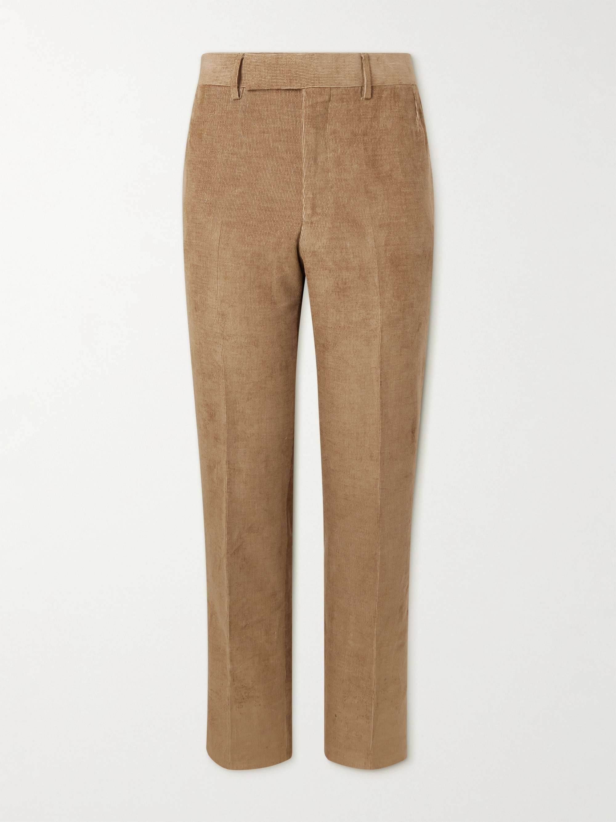GABRIELA HEARST Ernest Straight-Leg Linen and Cotton-Blend Corduroy Suit Trousers