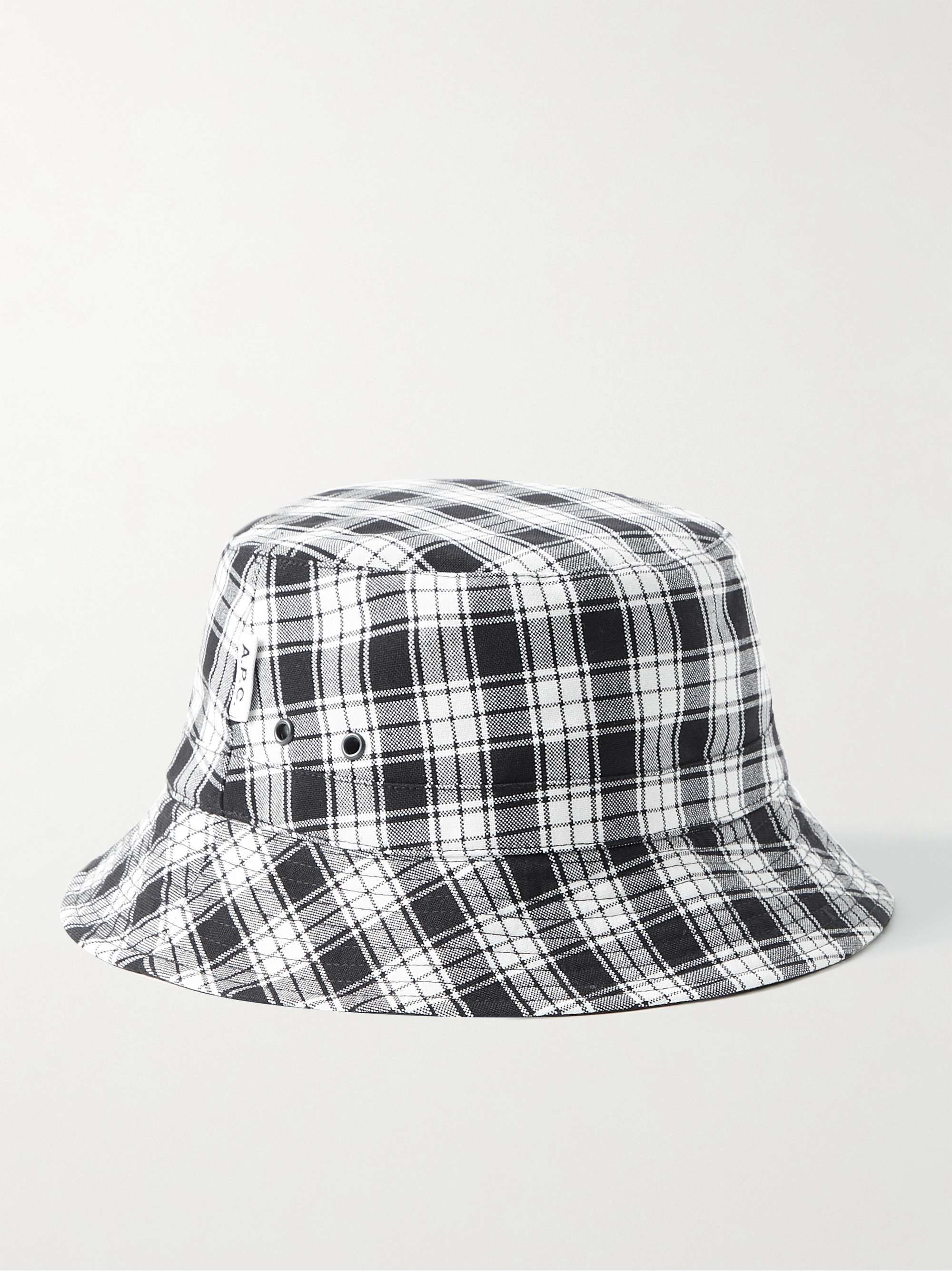 A.P.C. Checked Cotton Bucket Hat