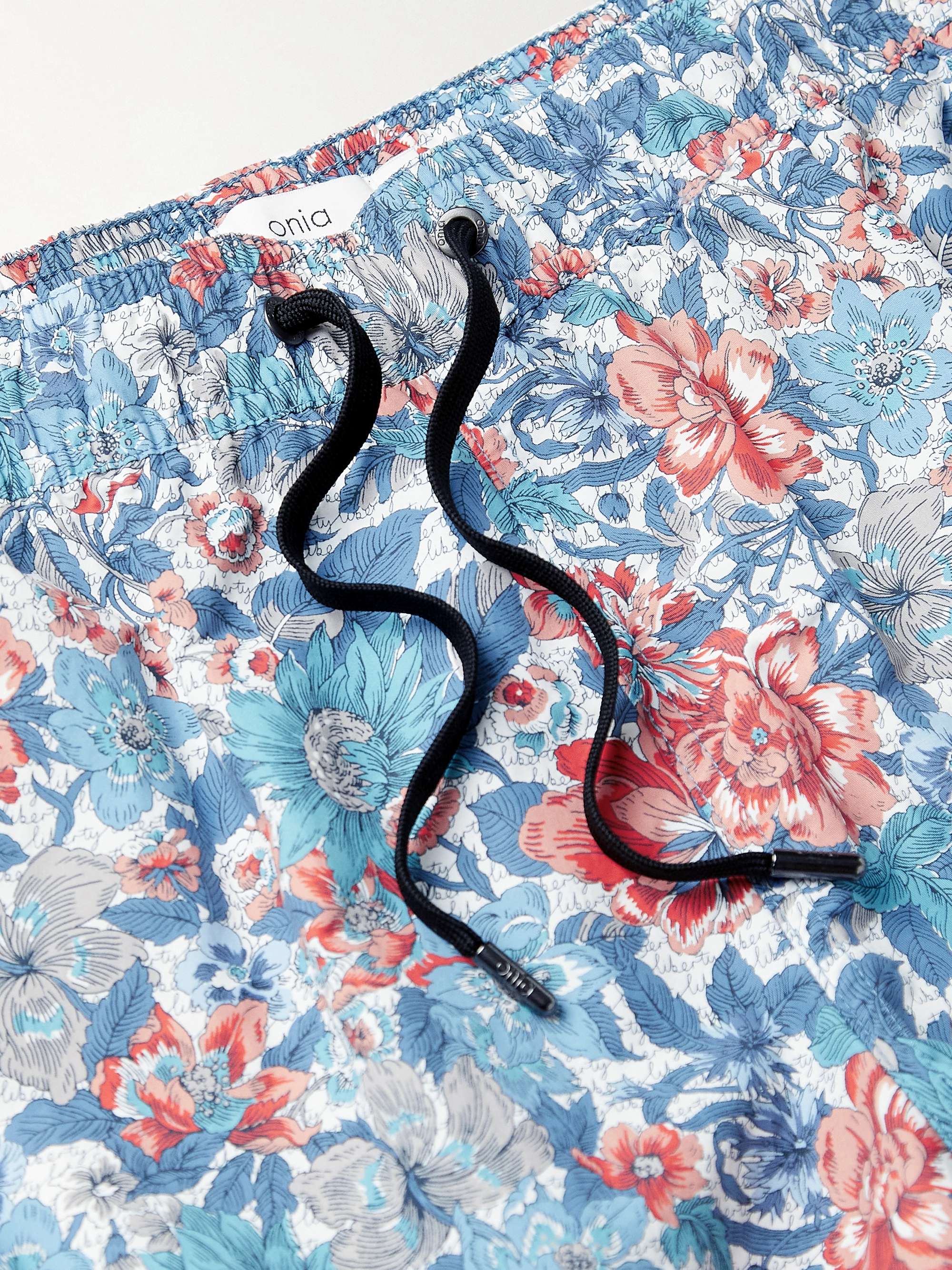 ONIA Charles Mid-Length Floral-Print Swim Shorts
