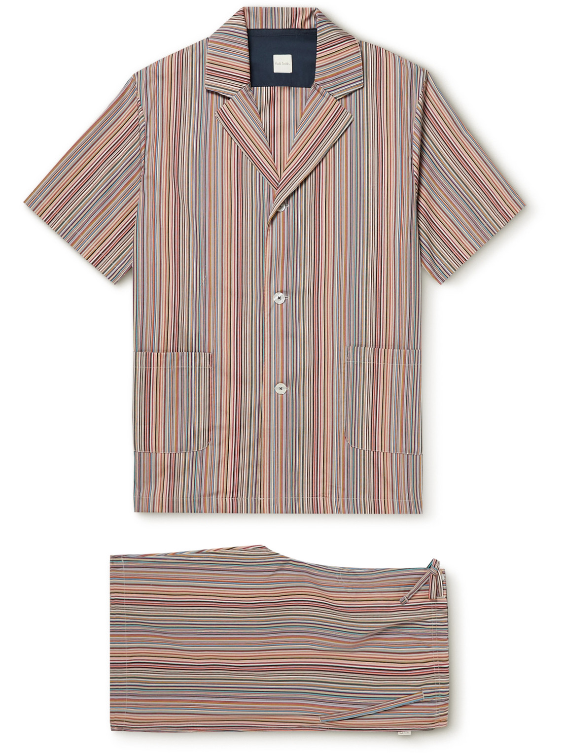 Paul Smith Striped Cotton-Poplin Pyjama Set