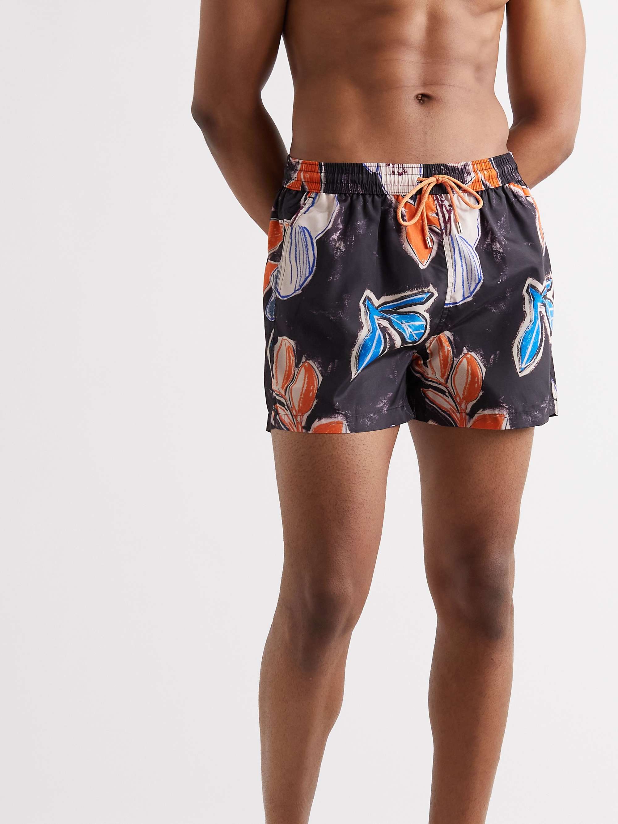 PAUL SMITH Short-Length Printed Recycled Swim Shorts