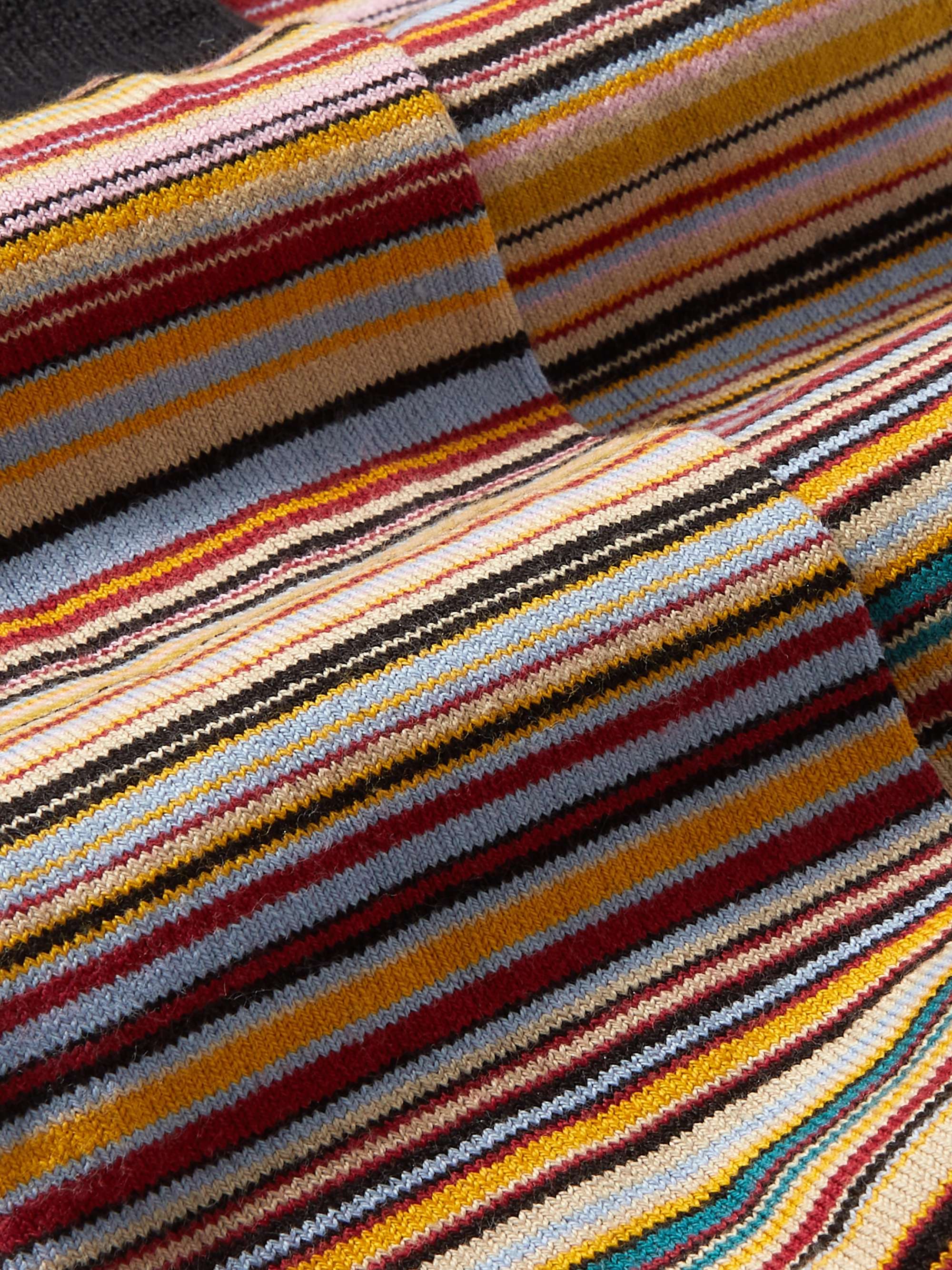 PAUL SMITH Striped Cotton-Blend Socks