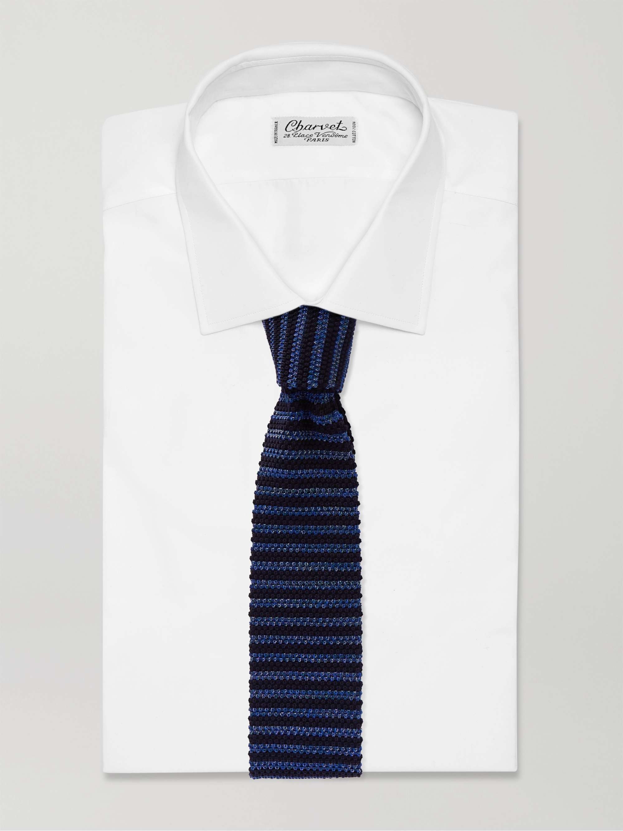 MISSONI Knitted Wool and Silk-Blend Tie