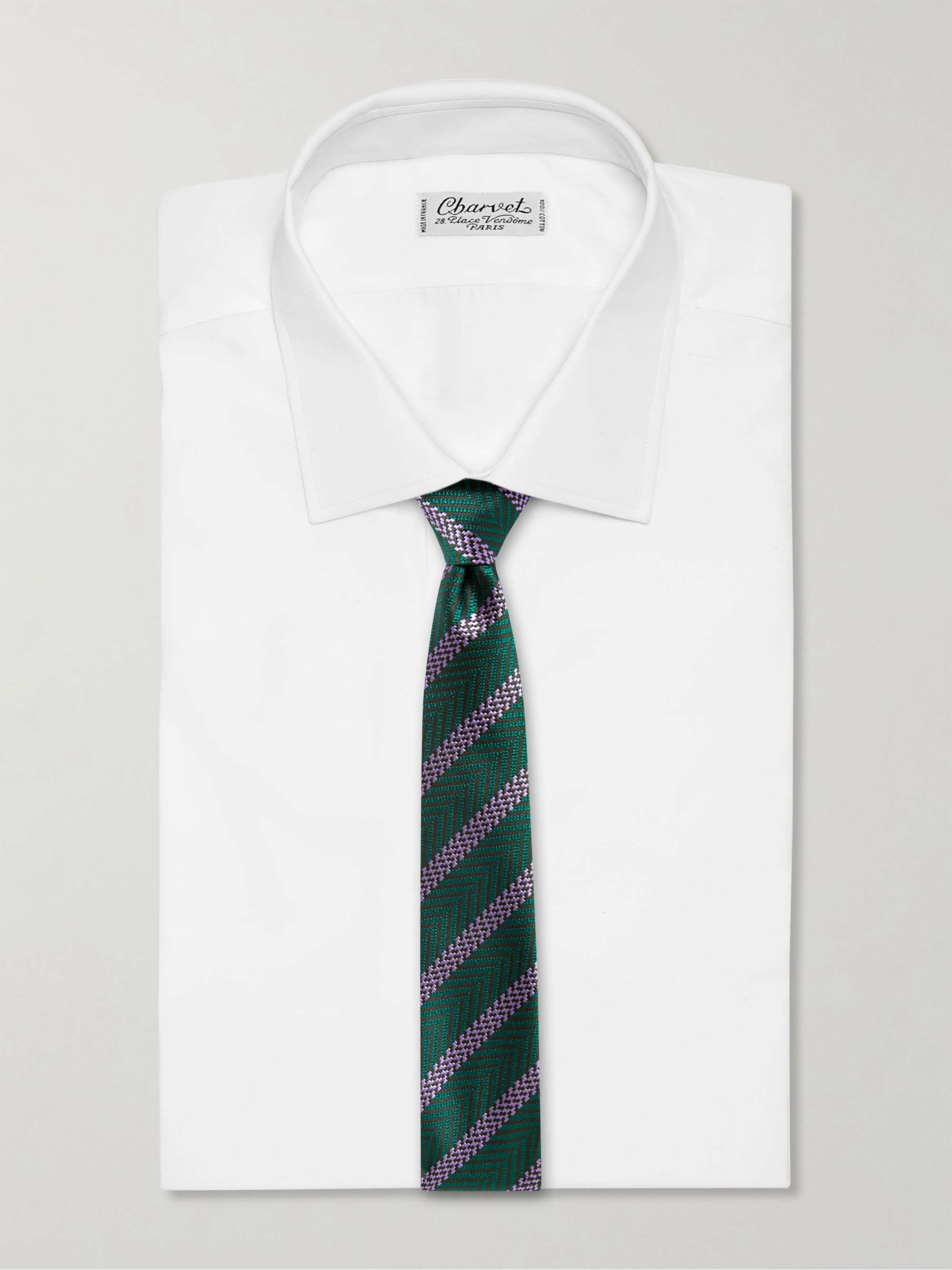 MISSONI 7cm Striped Silk-Jacquard Tie