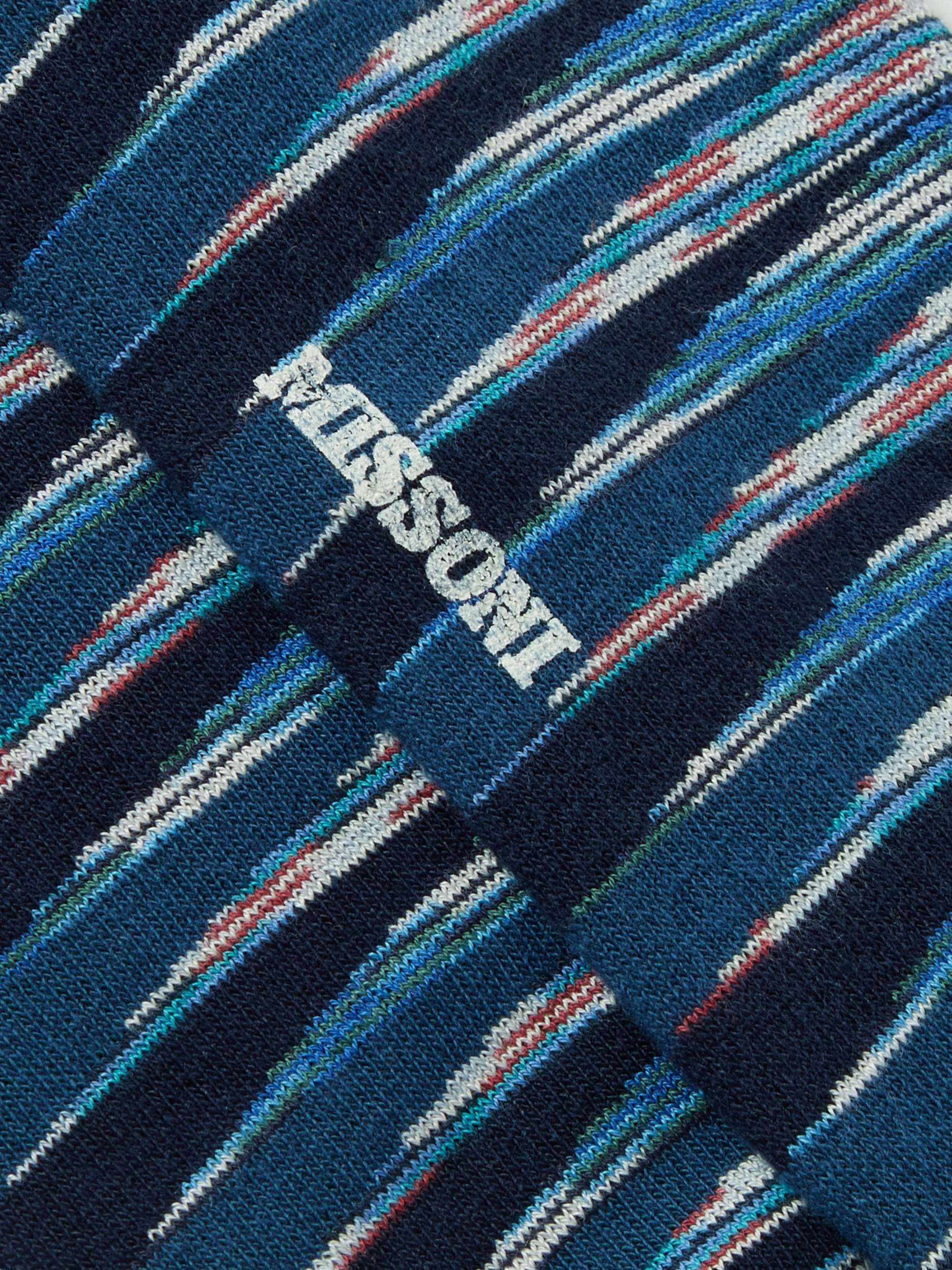 MISSONI Striped Cotton-Blend Socks