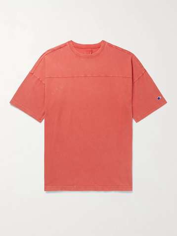 CHAMPION Logo-Appliqued Cotton-Jersey T-Shirt