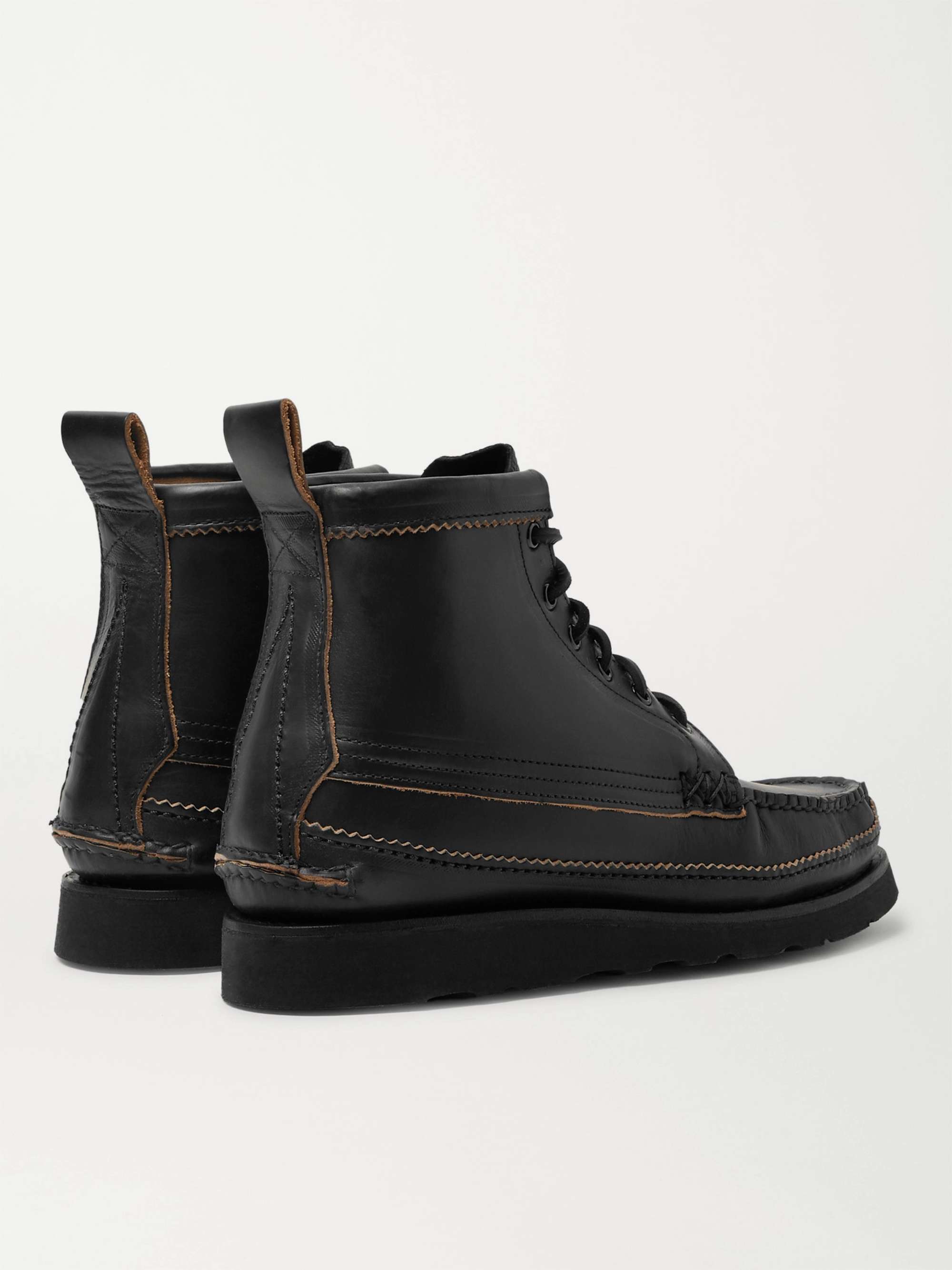 YUKETEN Maine Guide 6 Eye Smooth and Full-Grain Leather Boots