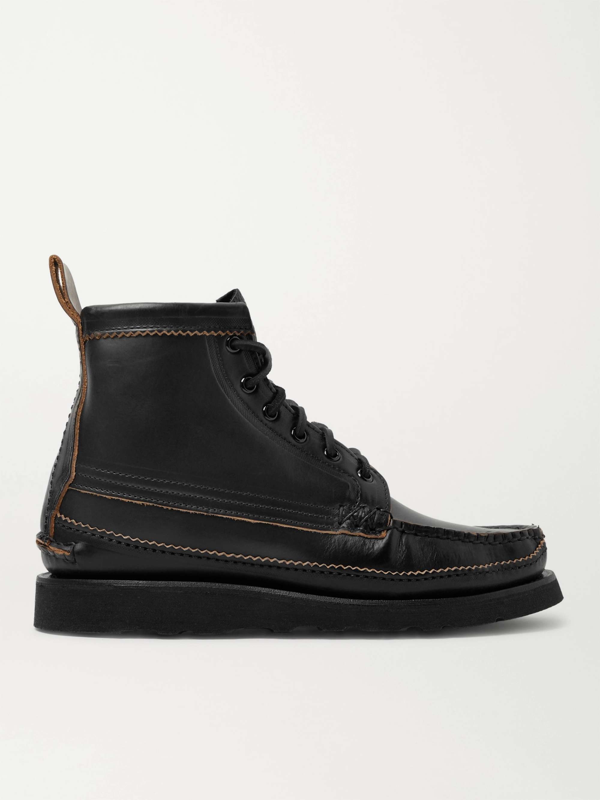 YUKETEN Maine Guide 6 Eye Smooth and Full-Grain Leather Boots
