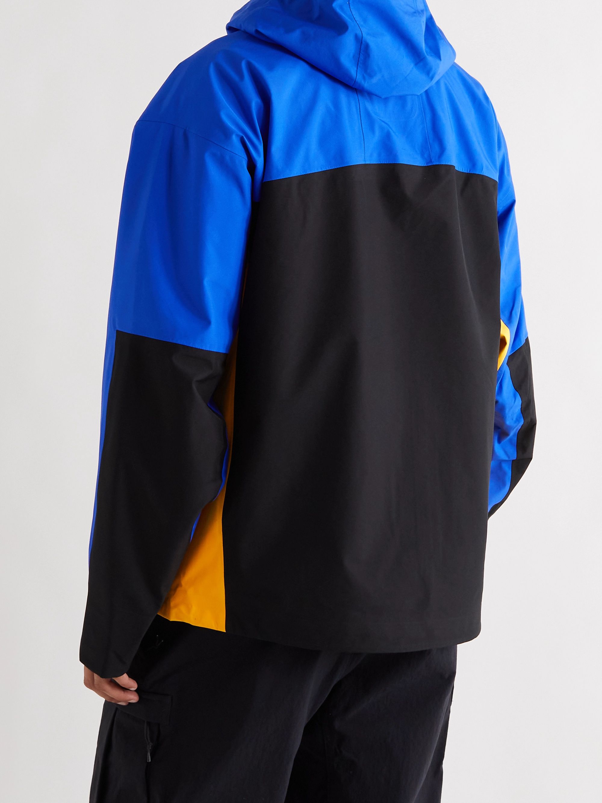 Blue Acg Nrg Misery Ridge Colour Block Recycled Gore Tex Hooded Jacket Nike Mr Porter