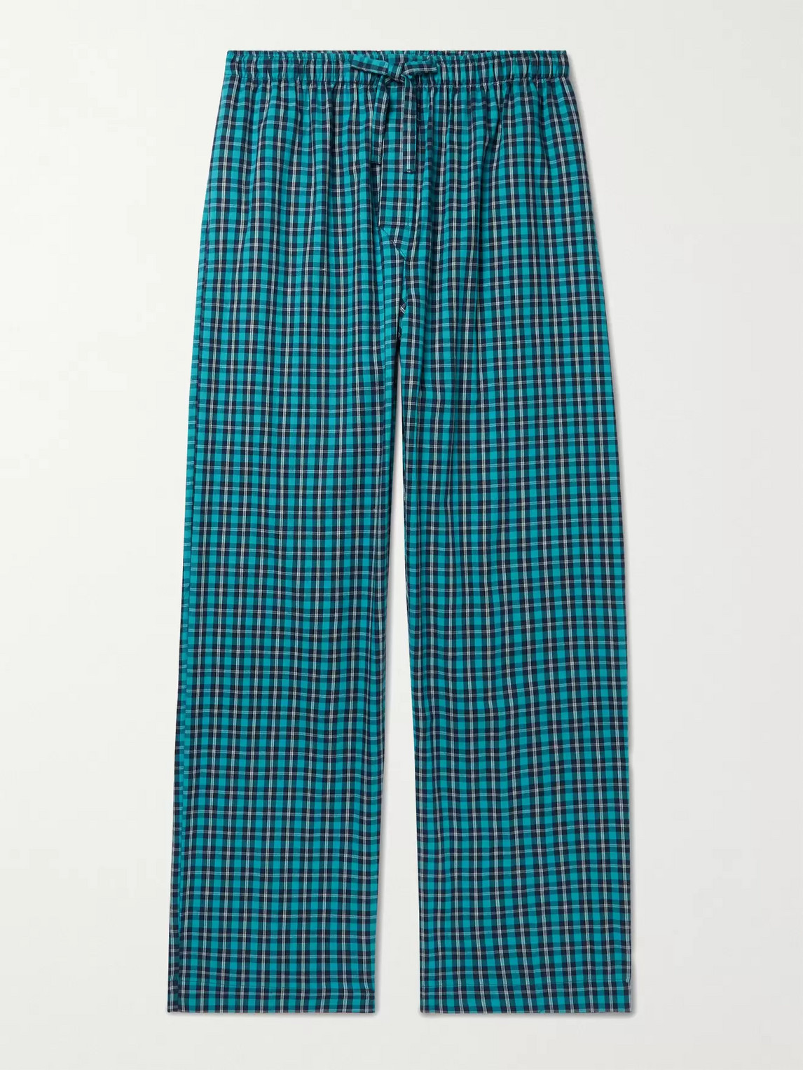 Derek Rose Checked Brushed Cotton-twill Pyjama Trousers In Multi