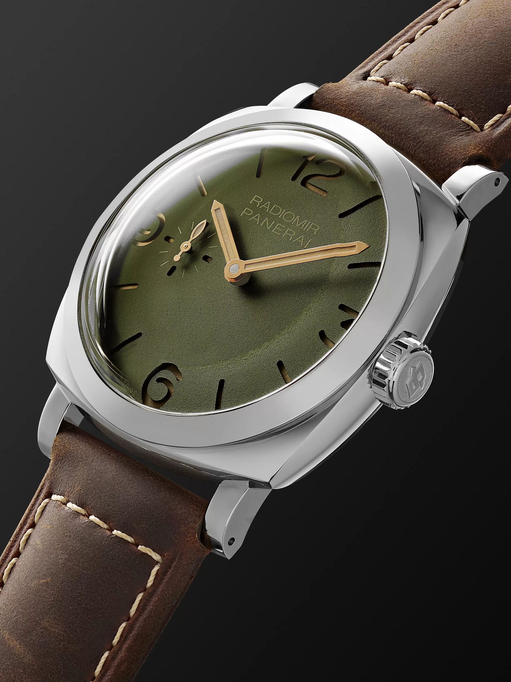 PANERAI Radiomir Automatic 45mm Stainless Steel and Leather Watch, Ref. No. PAM00995