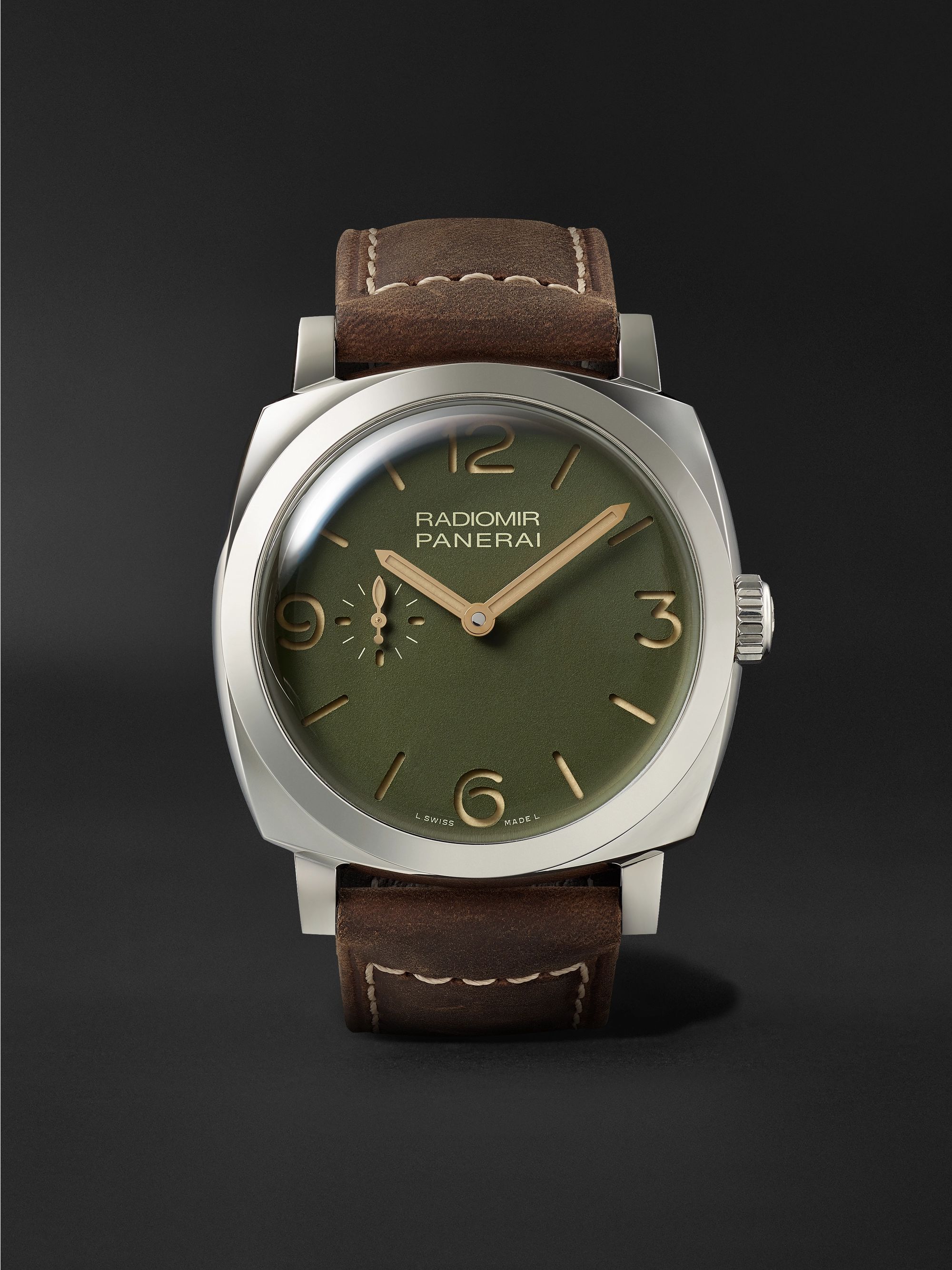 PANERAI Radiomir Automatic 45mm Stainless Steel and Leather Watch, Ref. No. PAM00995