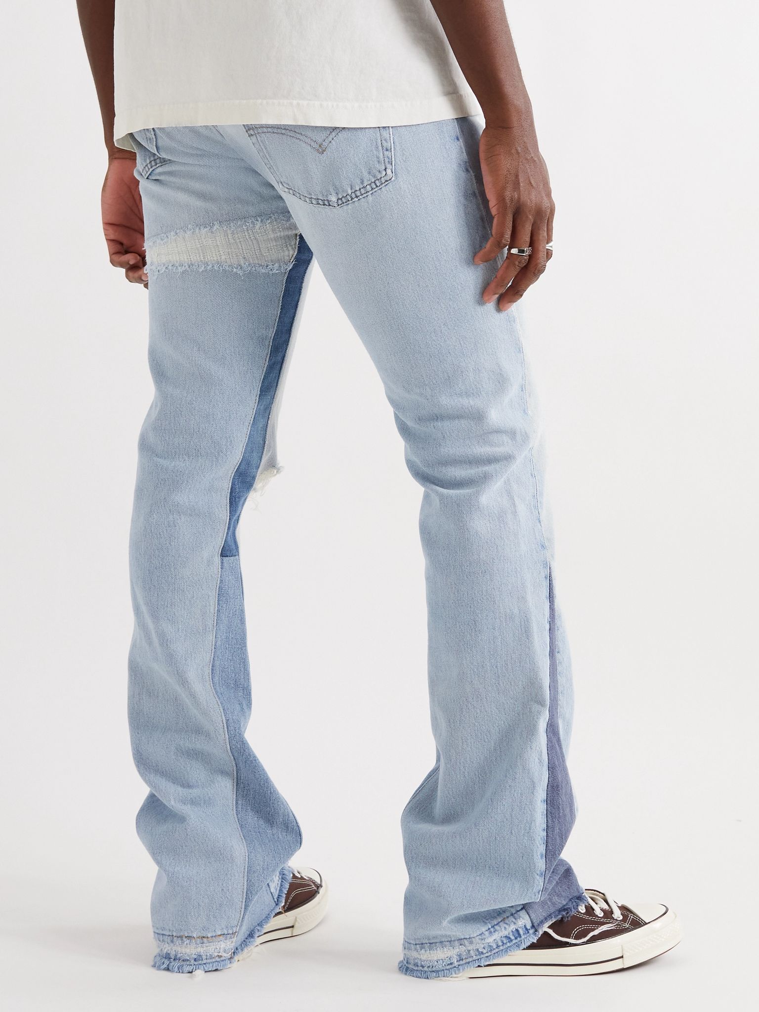 Blue La Flare Slim-Fit Distressed Denim Jeans | GALLERY DEPT. | MR PORTER