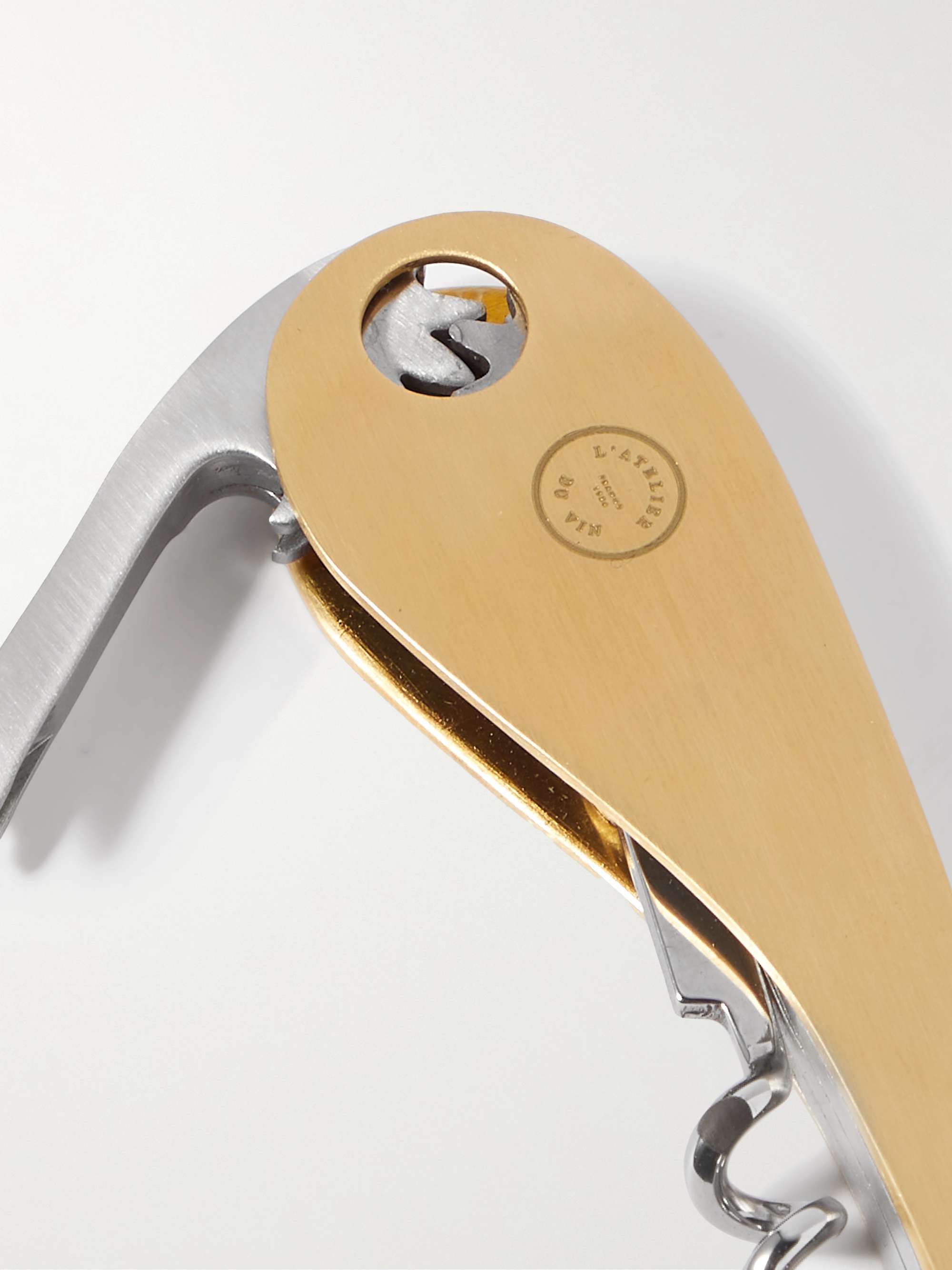 L'ATELIER DU VIN Soft Machine Gold-Tone and Stainless Steel Corkscrew