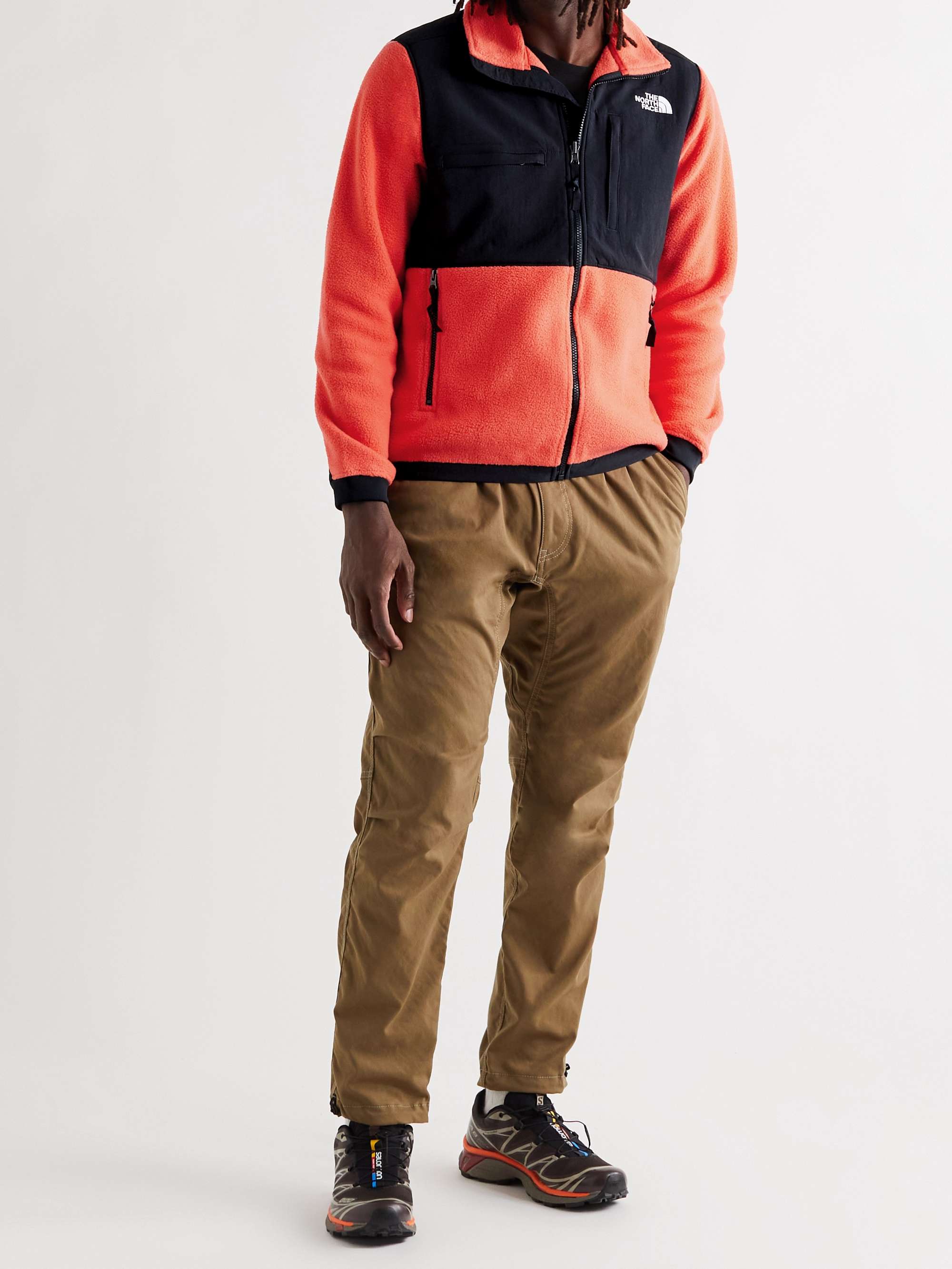 THE NORTH FACE Denali 2 Logo-Embroidered Colour-Block Fleece and Shell Jacket