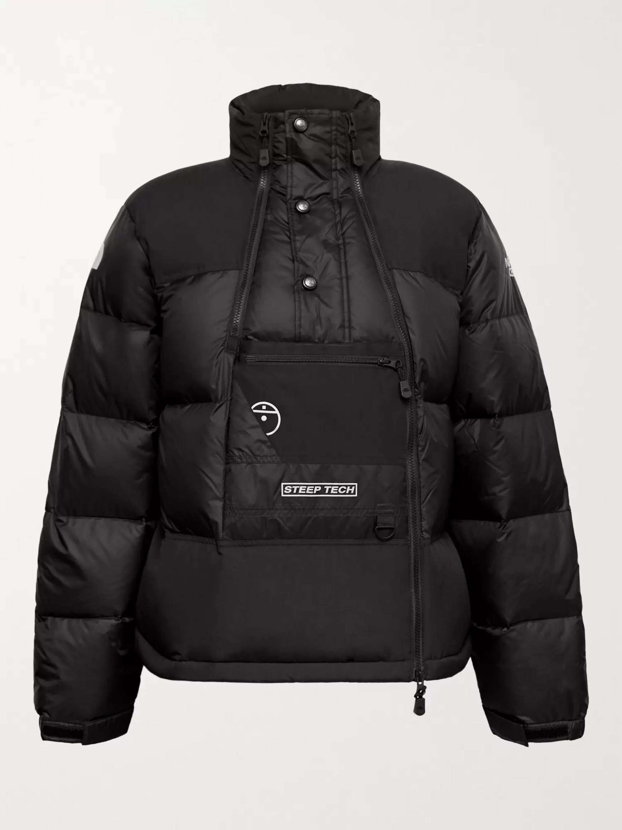THE NORTH FACE Steep Tech Twill-Panelled Printed Quilted Nylon-Ripstop Hooded Down Jacket